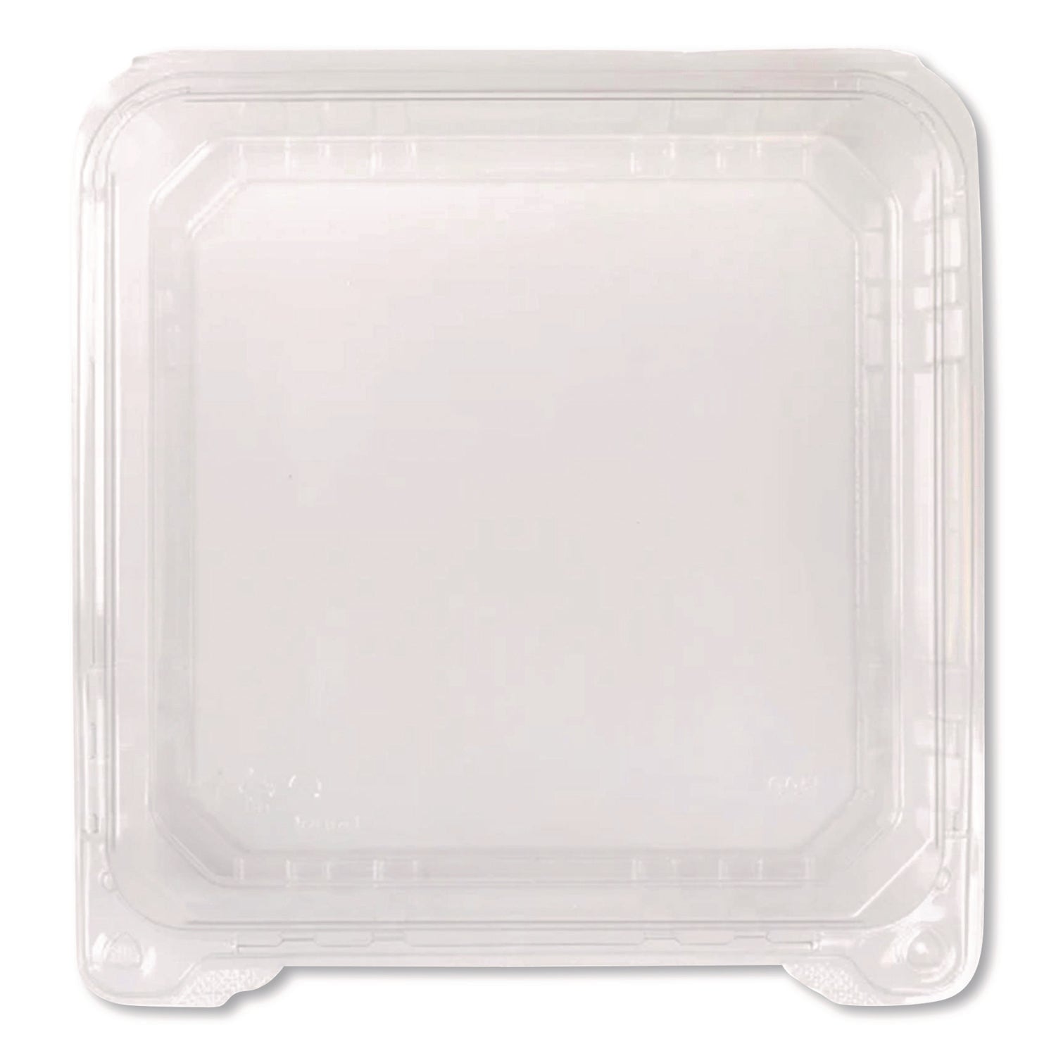Karat® Polypropylene Plastic Hinged Container, 6 x 6 x 3.3, Clear, Plastic, 50/Pack, 6 Packs/Carton