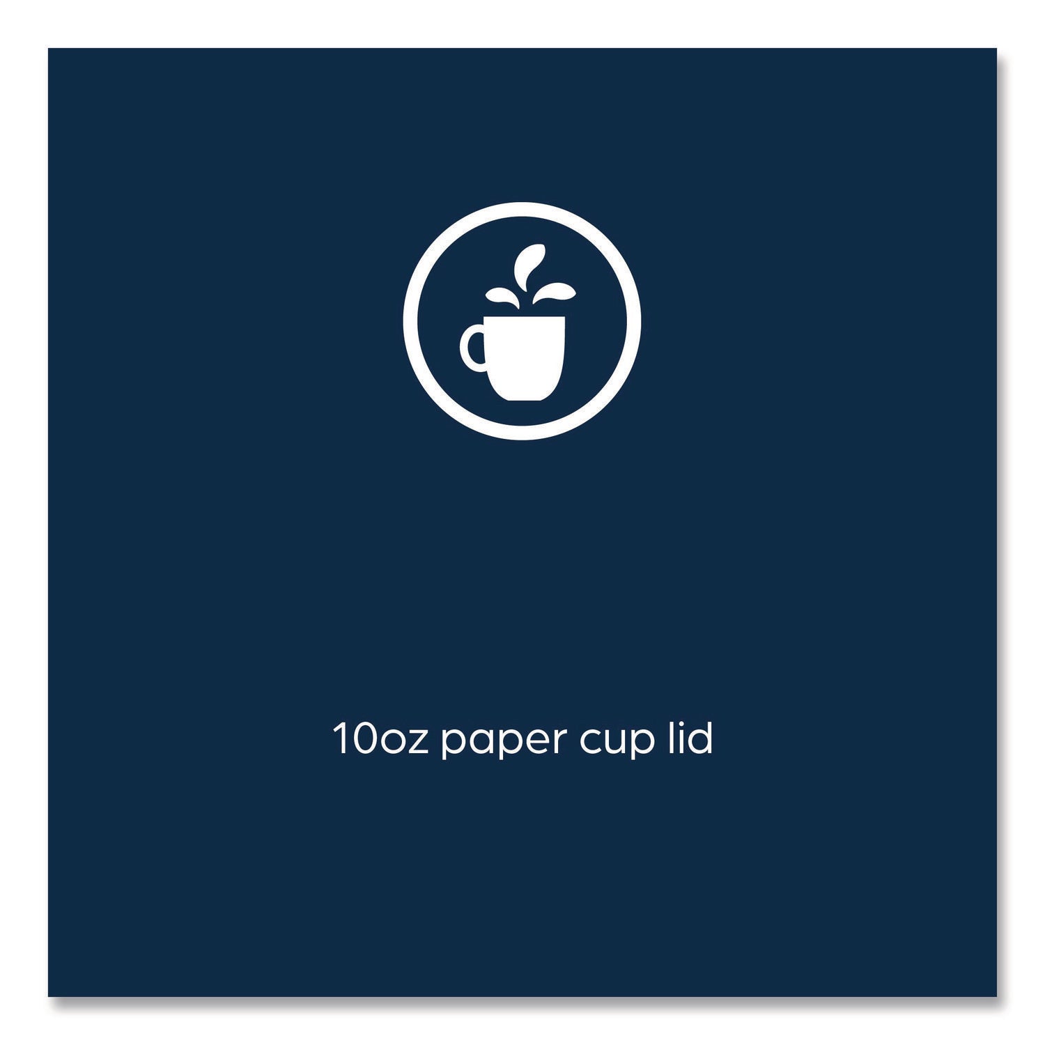 FLAVIA® Hot Beverage Paper Cup Lids 10 oz, Fits FLAVIA 10 oz Paper Cup, White, 100/Sleeve, 10 Sleeves/Carton