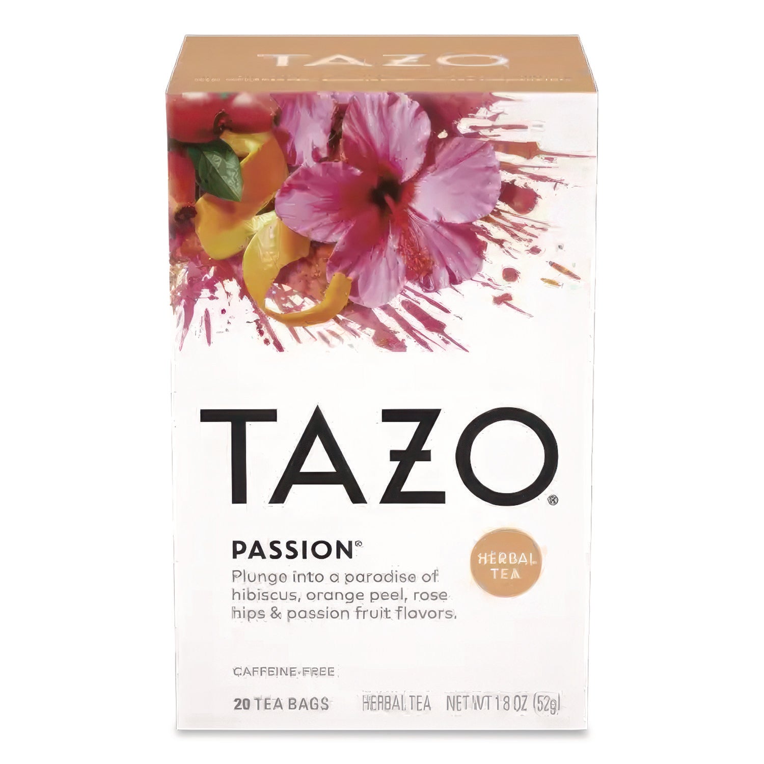 Tazo® Tea Bags, Passion, 20/Box