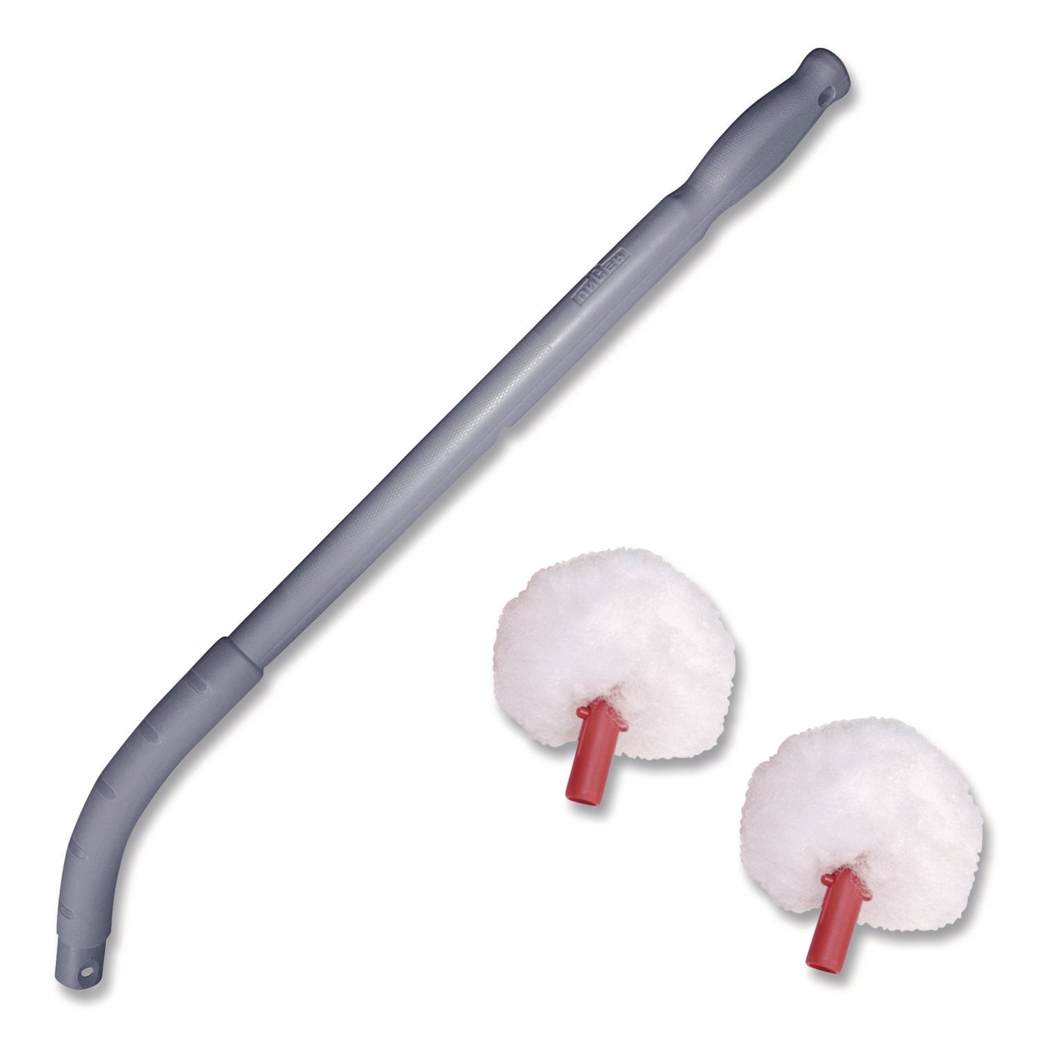 Unger® Toilet Bowl Swab, 26" Handle, Gray/Red/White