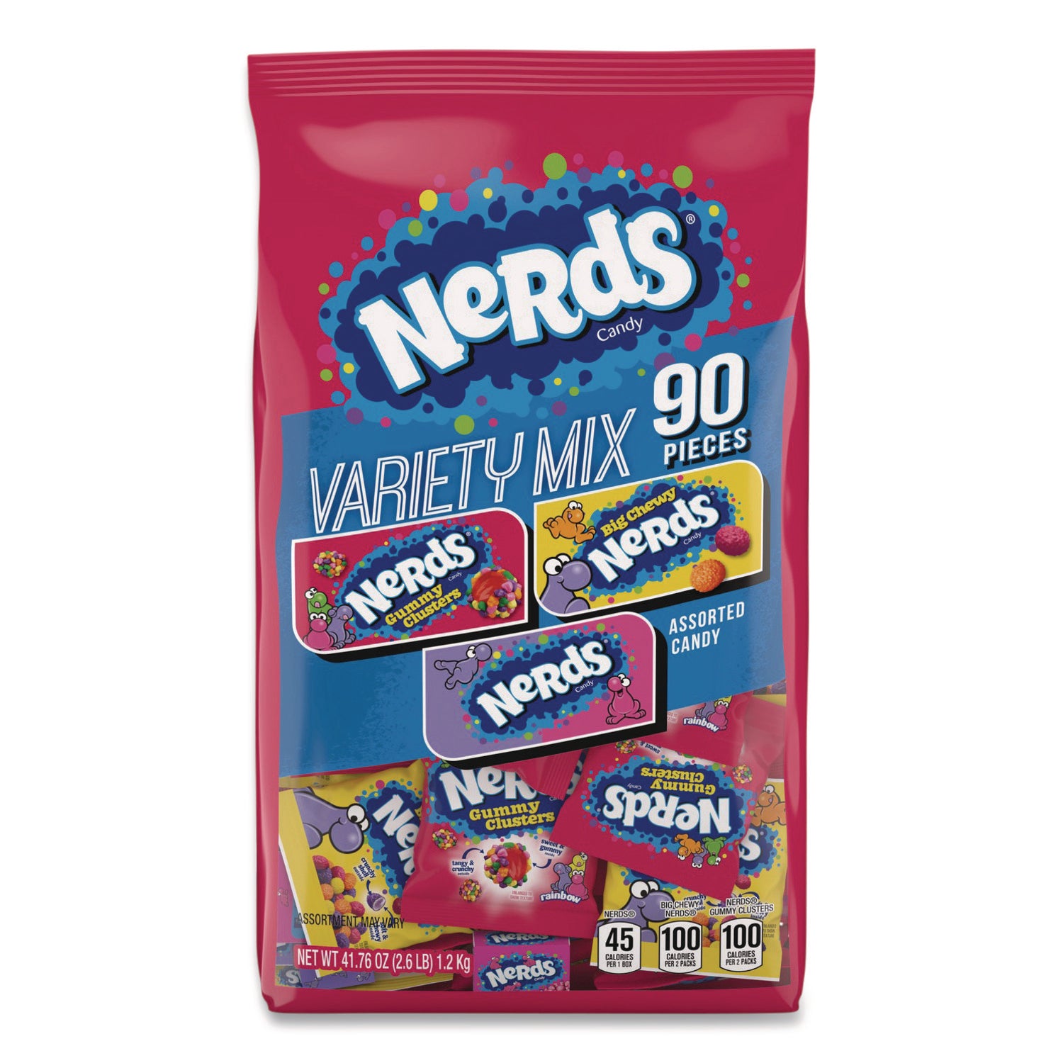 NERDS® Variety Mix, 90 Pieces, Assorted Flavors, 2.6 lb Bag