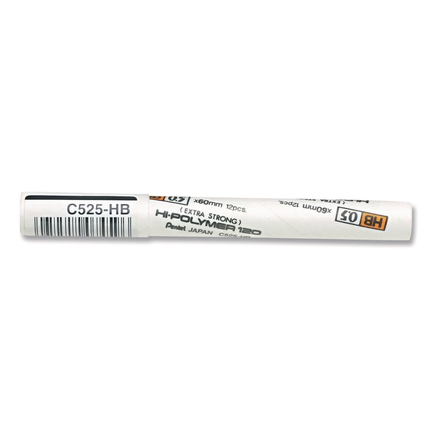 Pentel® Premium Hi-Polymer Lead Refill, 0.5 mm, HB, 12/Pack