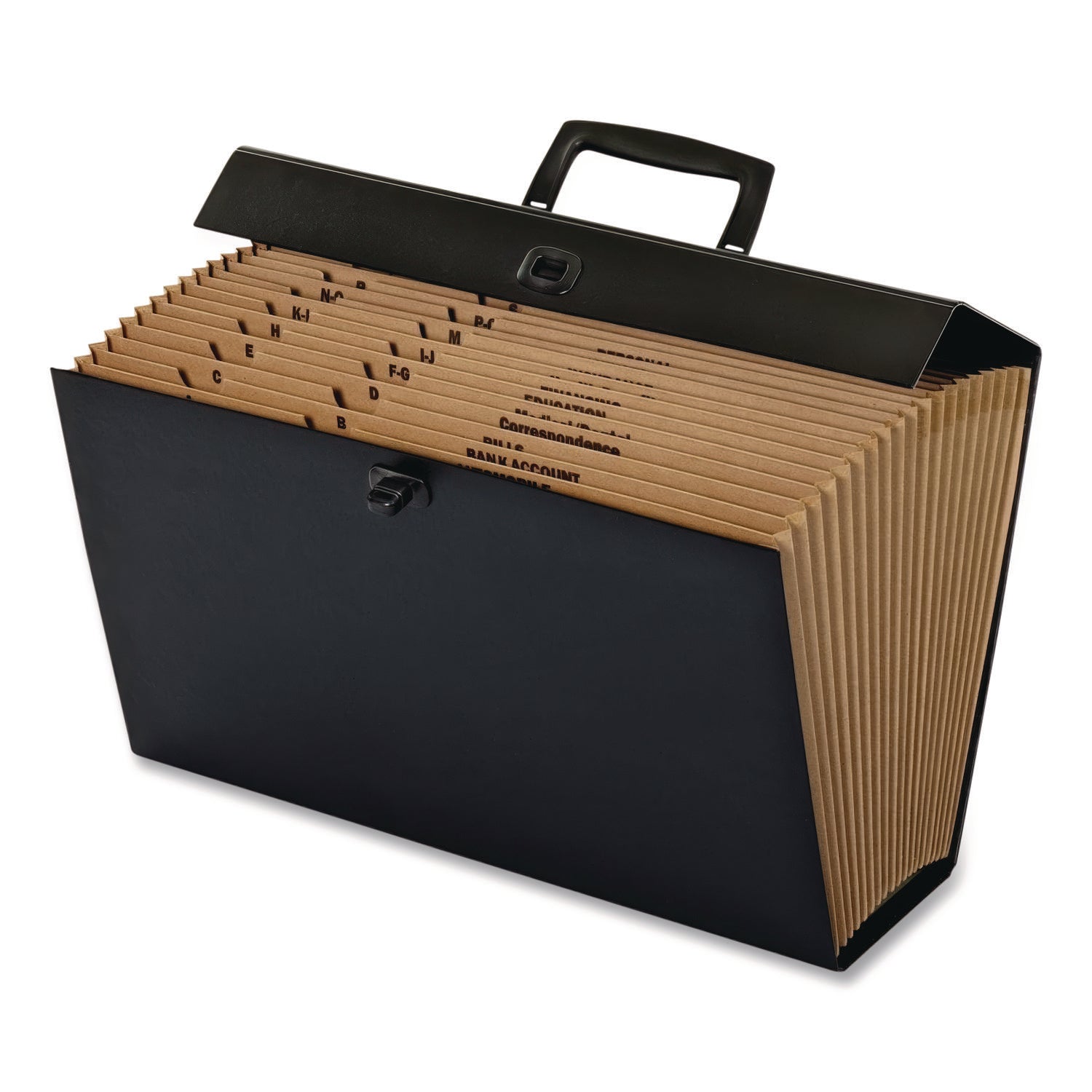 Pendaflex® Case File, 5" Expansion, 19 Sections, Twist-Lock Closure, Custom-Cut Tabs, Legal Size, Randomly Assorted Colors