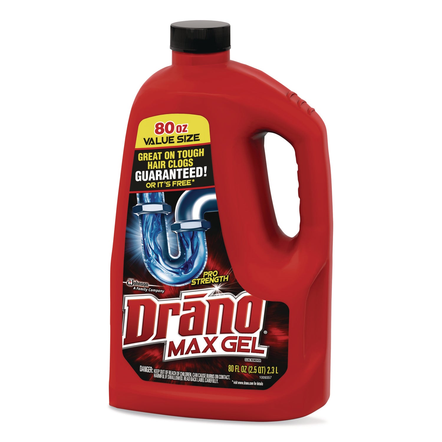 Drano® Max Gel Clog Remover, 80 oz Bottle
