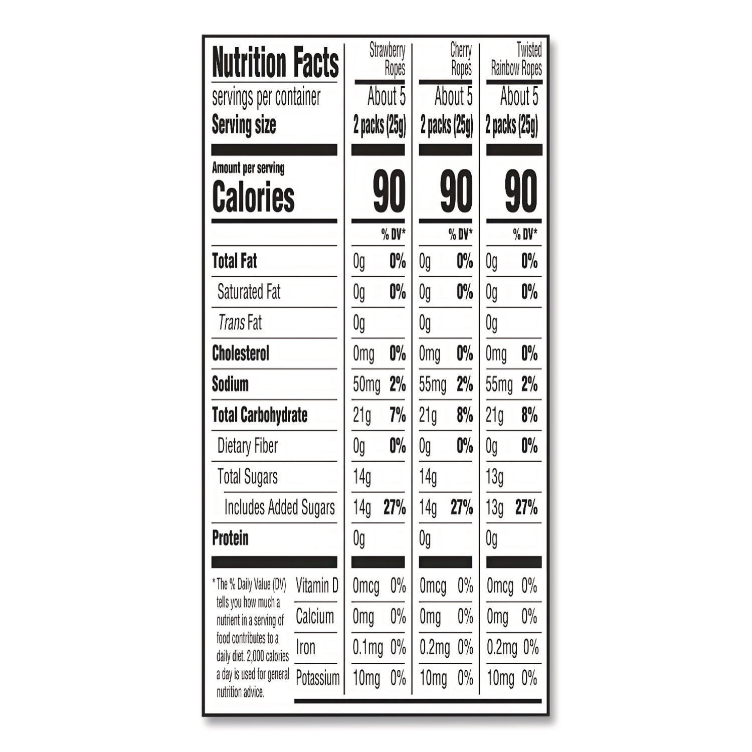 SweeTARTS® Candy Treat-Size Ropes, Variety Mix, Assorted Flavors, 15 oz Bag