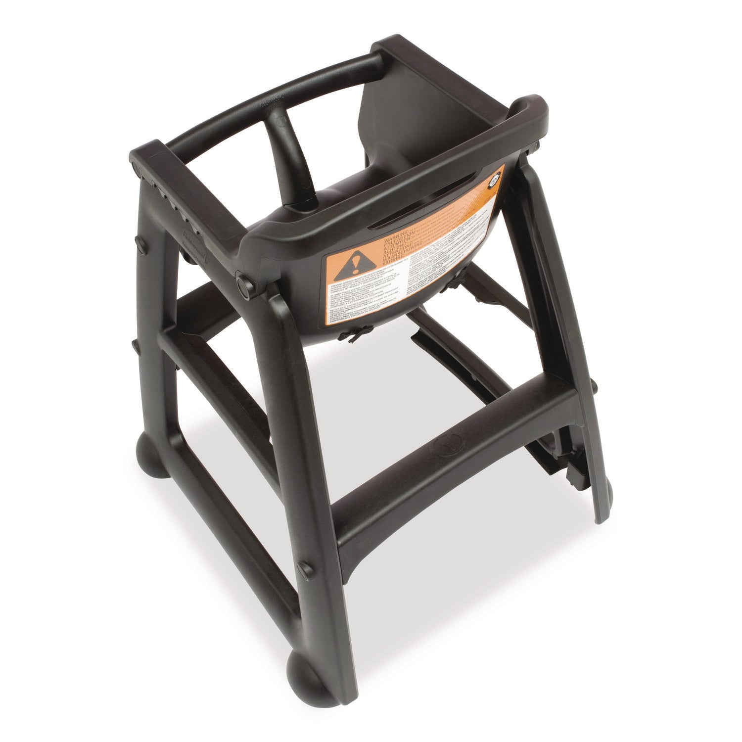 Rubbermaid® Commercial Sturdy Chair Youth Seat with Casters, Black