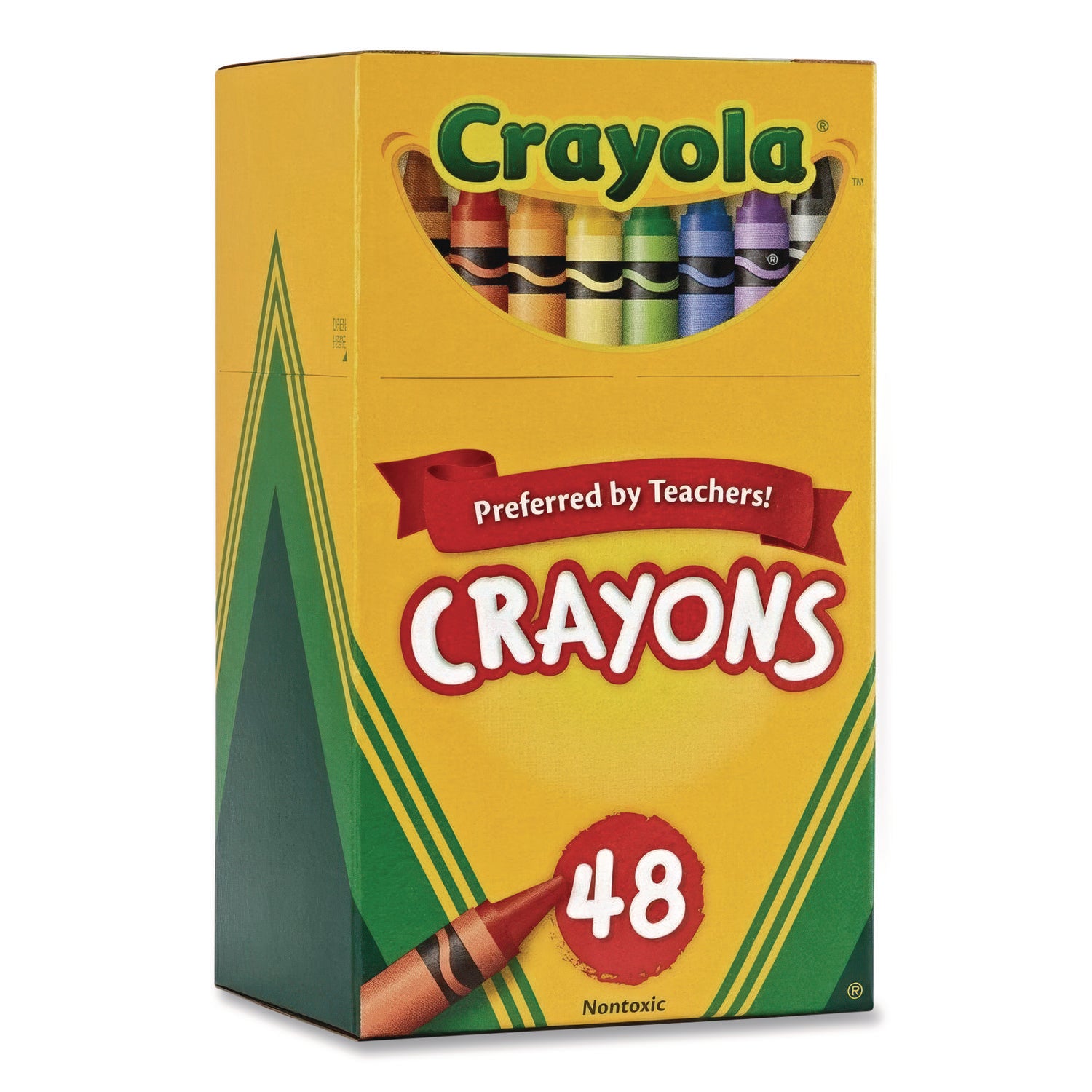 Crayola® Classic Color Crayons in Flip Top Box with Tiered Sleeves, 48 Colors/Box