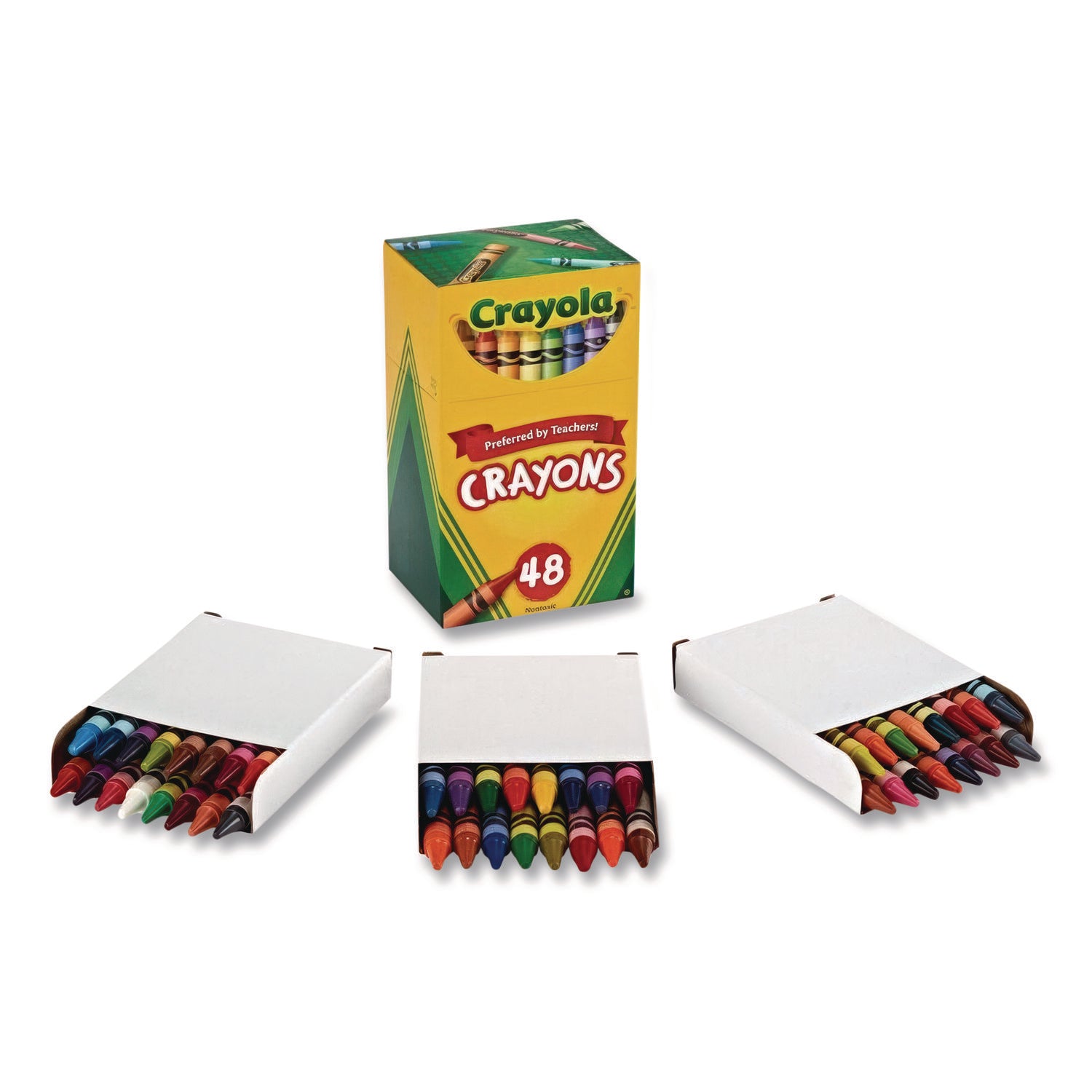 Crayola® Classic Color Crayons in Flip Top Box with Tiered Sleeves, 48 Colors/Box