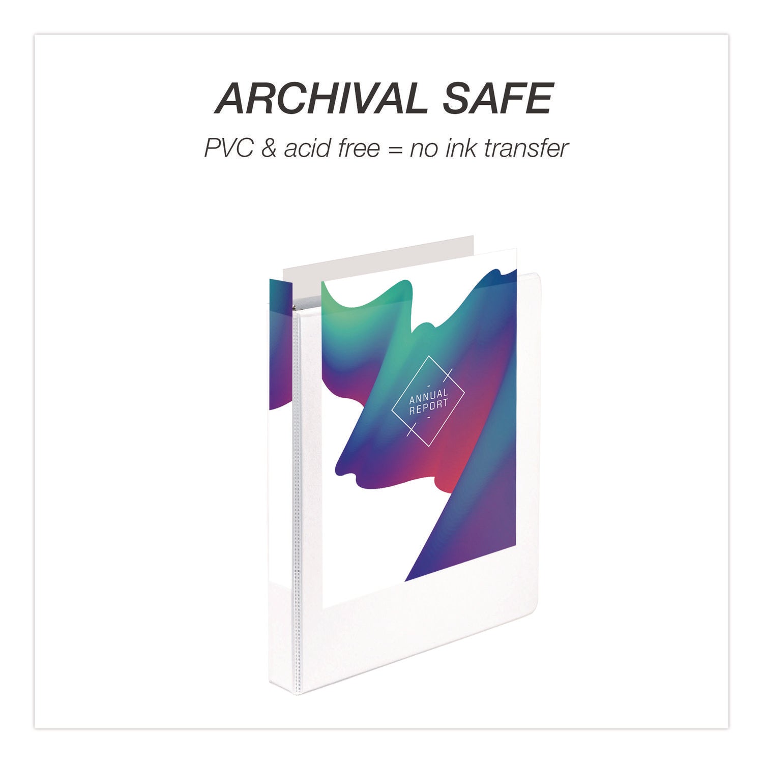 Samsill® Economy Round Ring View Binders, 3 Rings, 1" Capacity, 11.5 x 8.5, White, 6/Carton