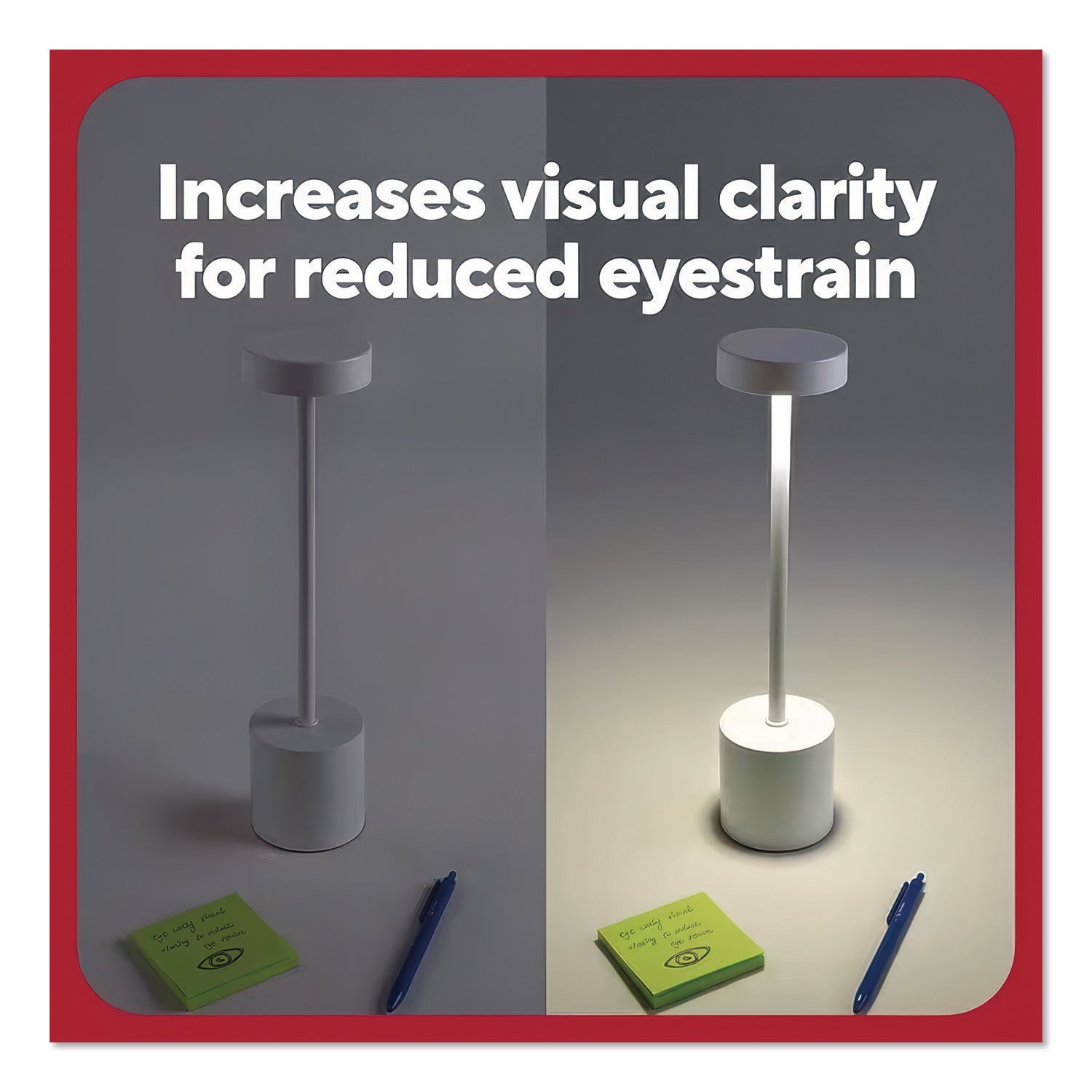 TRU RED™ LED Desk Lamp, Candlestick Neck, 13.5