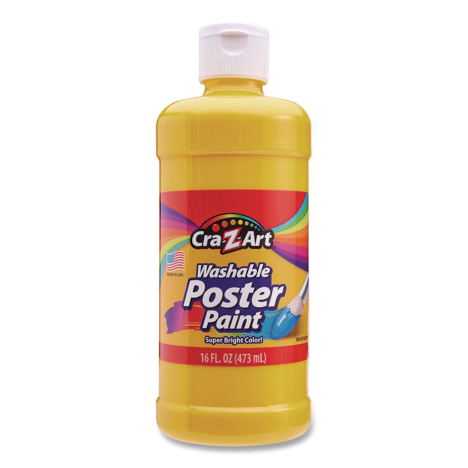Cra-Z-Art® Washable Kids Paint, Assorted Colors, 16 oz Bottle, 6/Pack