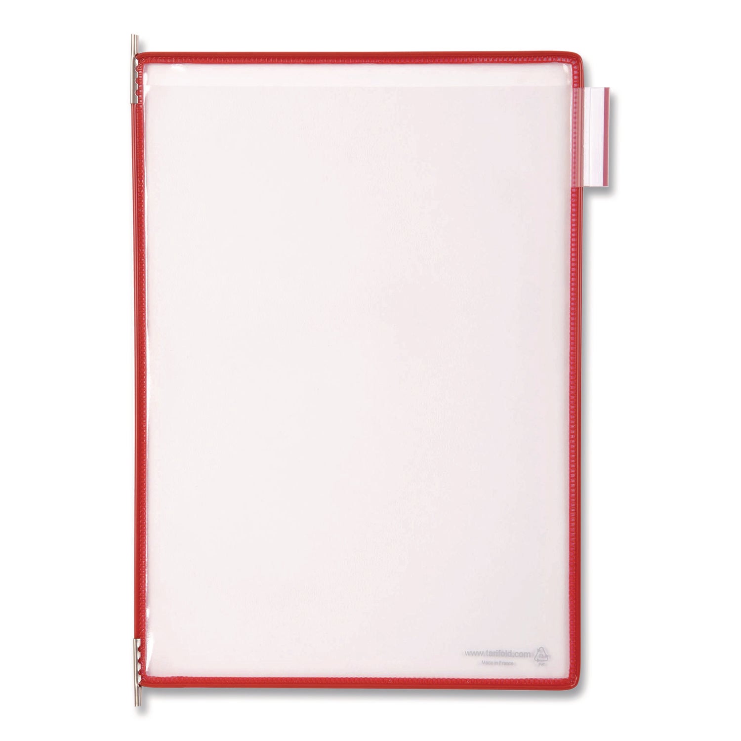 djois® by Tarifold Pivoting Pockets, 1 Section, Red, 10/Pack