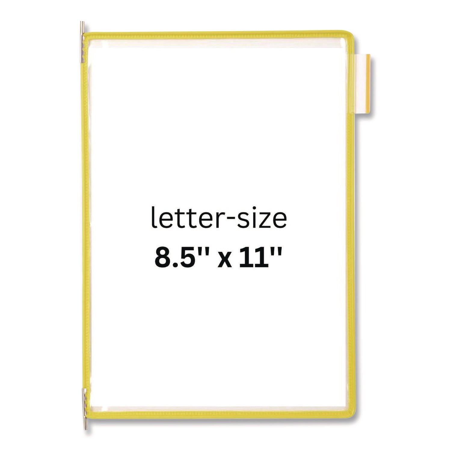 djois® by Tarifold Pivoting Pockets, 1 Section, Yellow, 10/Pack