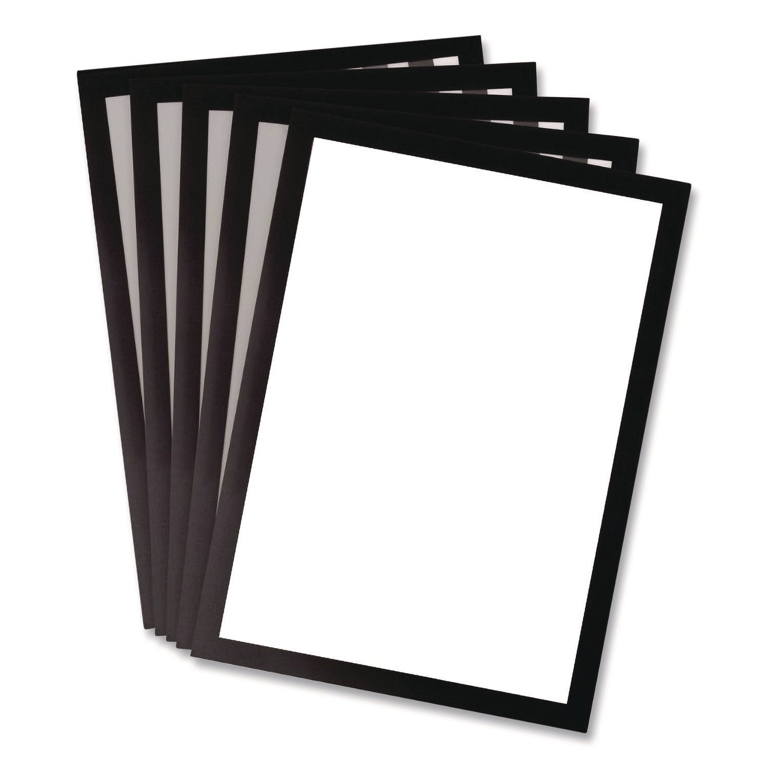 djois® by Tarifold SOLO Magnetic Frame, 8.5 x 11 Insert, Black Frame, 5/Pack