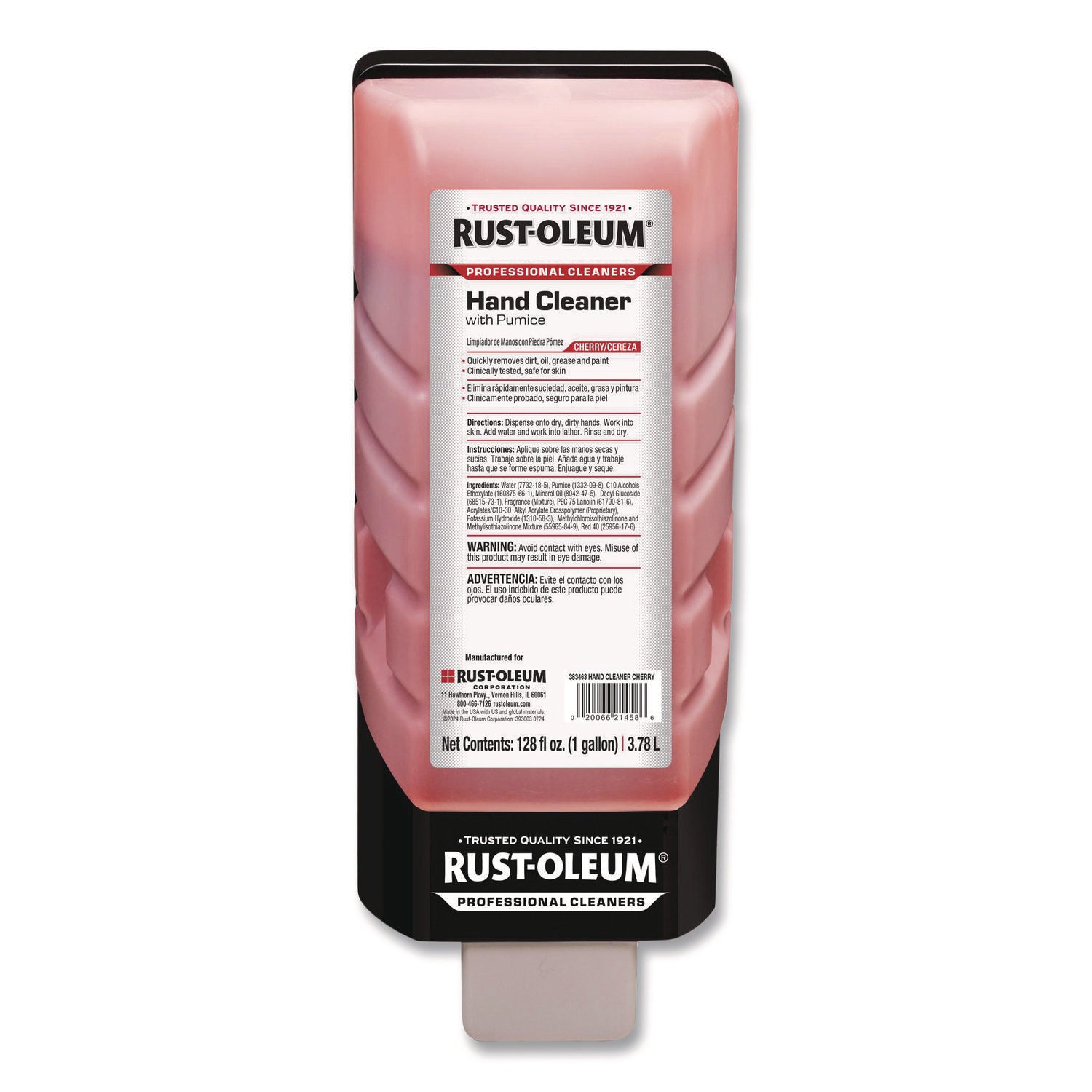 Rust-Oleum® Professional Hand Cleaner With Pumice, Cherry Scent, 1 gal, 4/Carton