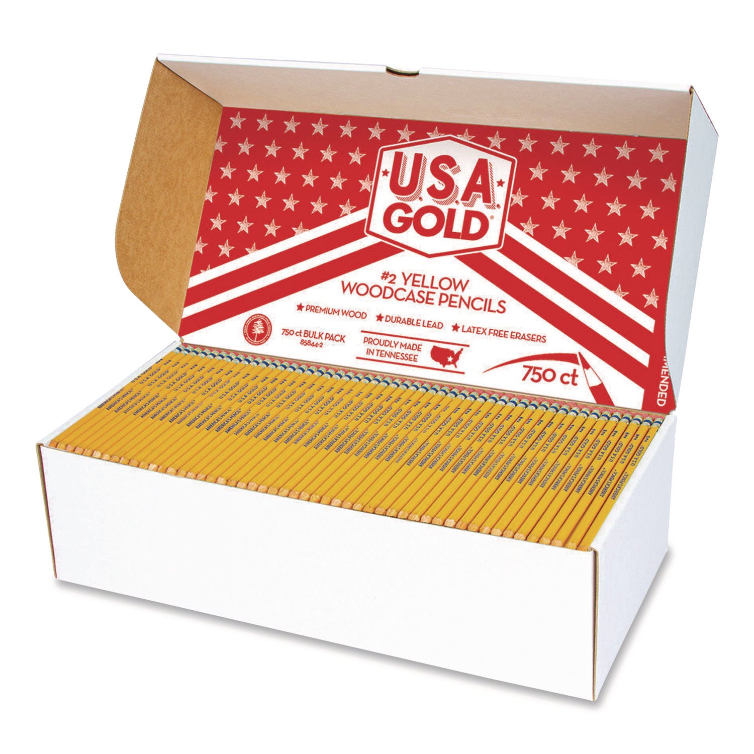 Cra-Z-Art® School Pencils, HB (#2), Black Lead, Yellow Barrel, 750/Box