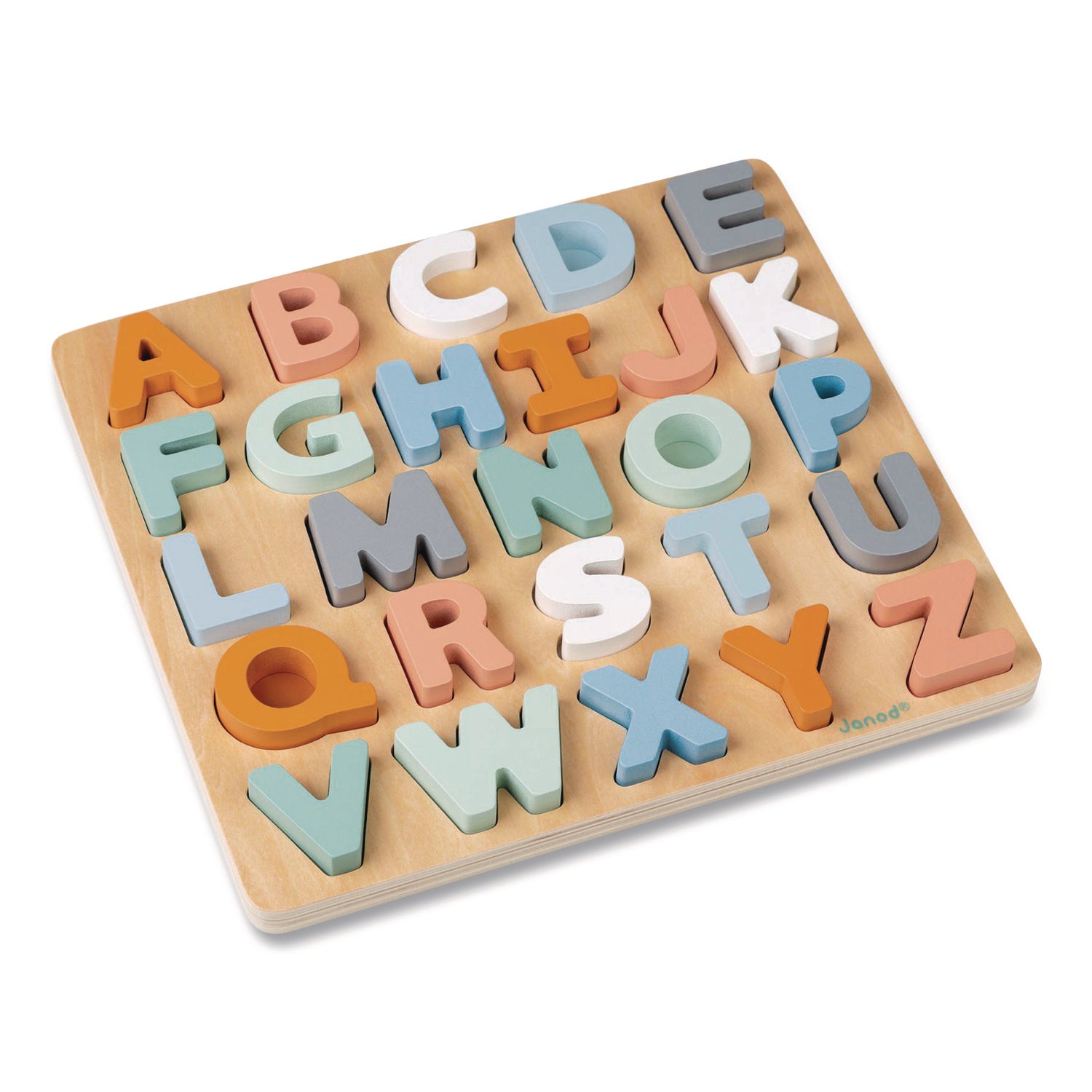 Janod® Sweet Cocoon, Double-Sided Chunky Alphabet Puzzle, Ages 2 to 6
