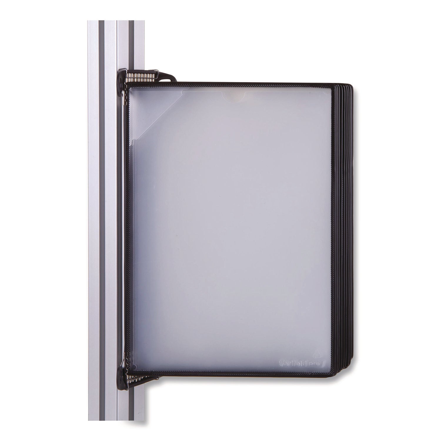 djois® by Tarifold PRO Series Magnetic Wall Reference System, 10 Panels with Black Borders, Black Base