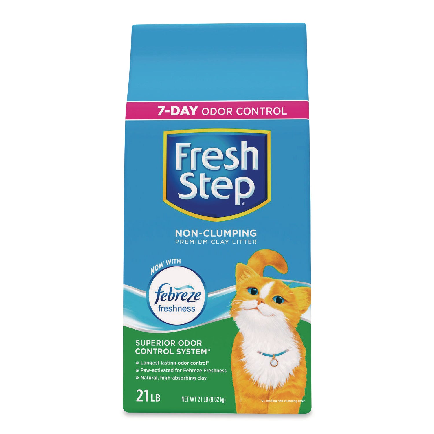 Fresh Step® Non-Clumping Premium Cat Litter with Febreze Freshness, Scented, 21 lbs