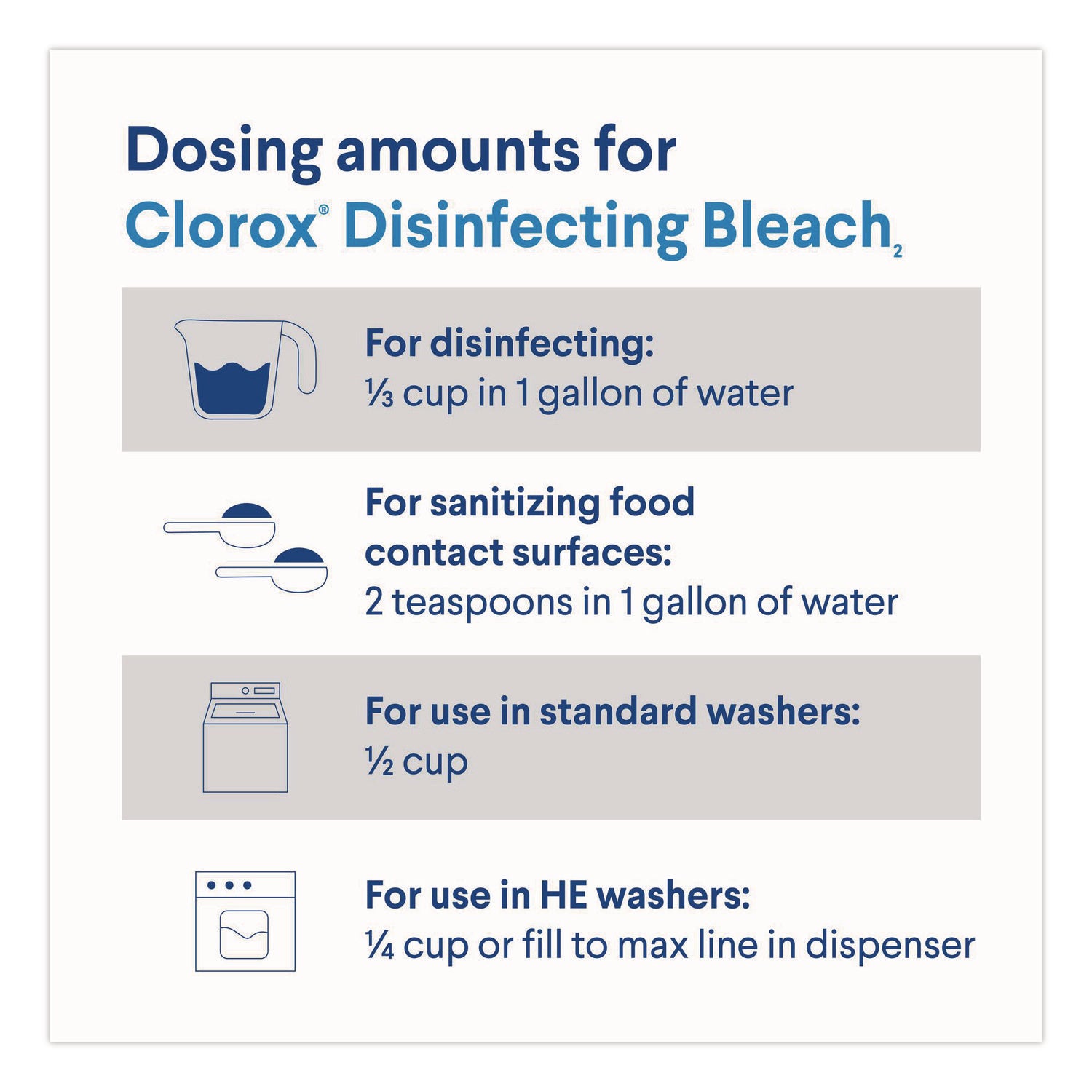 Clorox® Concentrated Regular Disinfecting Bleach, 43 oz Bottle