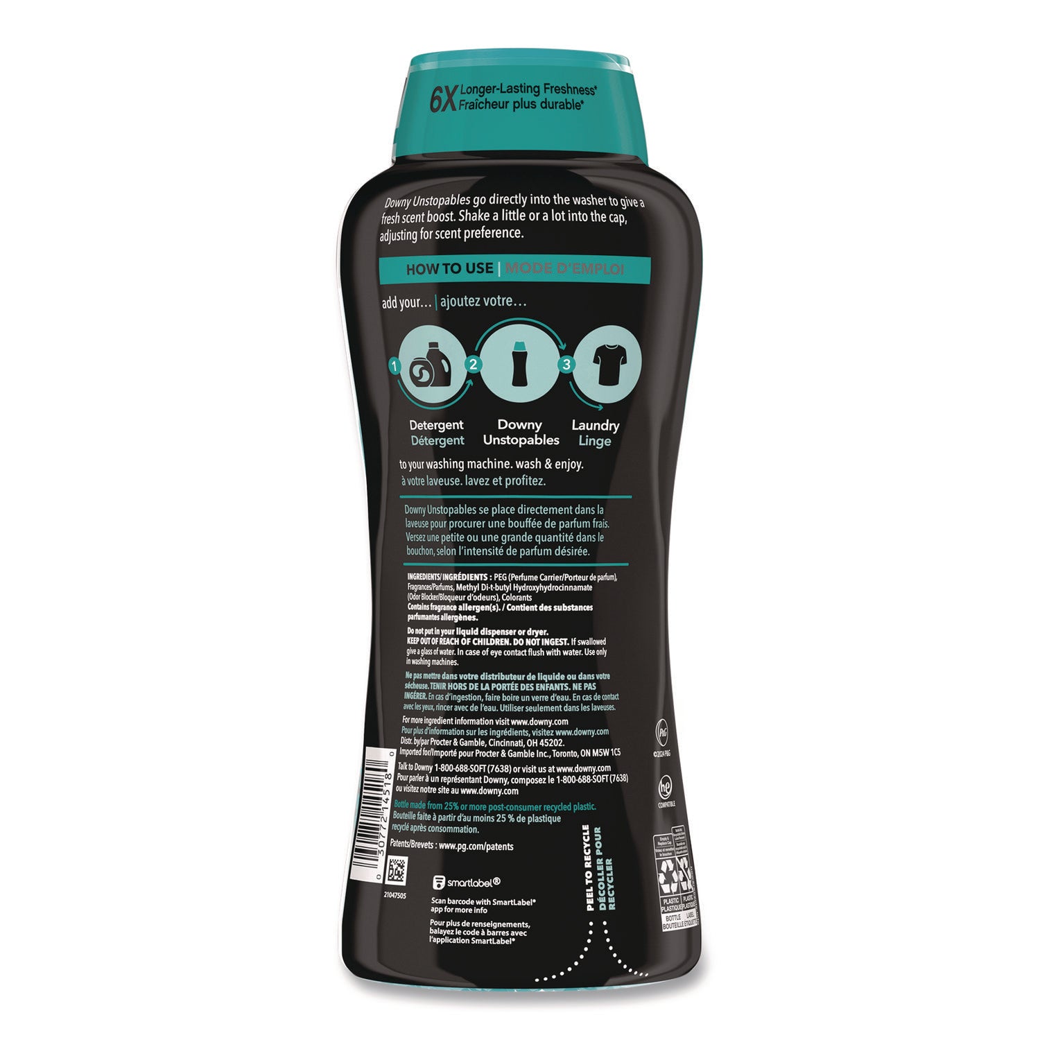 Downy® Unstoppables In-Wash Scent Booster Beads, Fresh Scent, 30.1 oz Canister