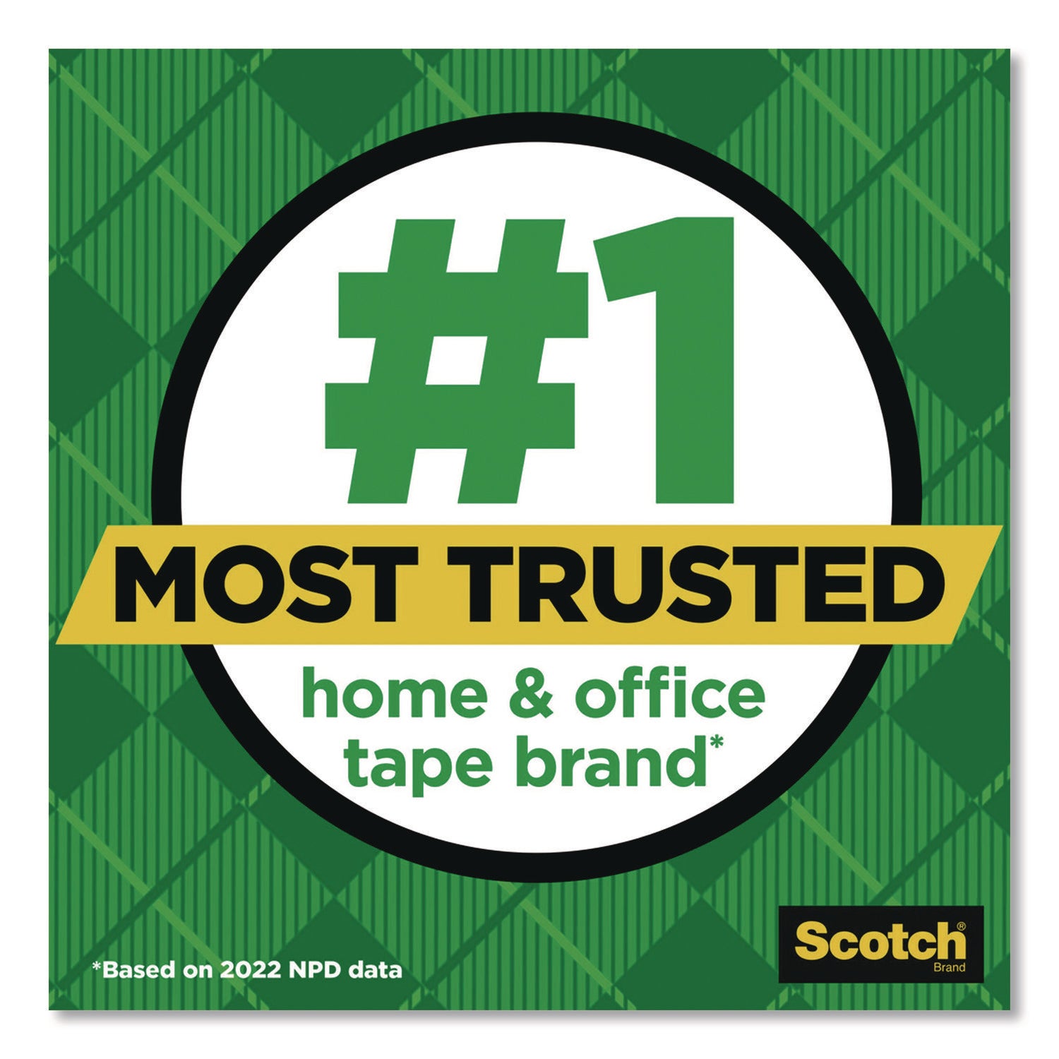 Scotch® Stainless Steel Refillable Tape Dispenser with 2 Rolls 0.75" x 550" Tape