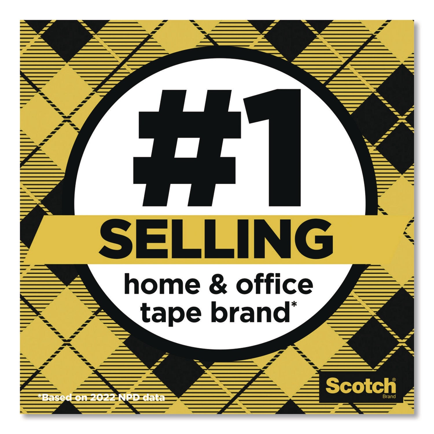 Scotch® Double-Sided Permanent Tape in Handheld Dispenser, 1" Core, 0.5" x 500", 6/Pack