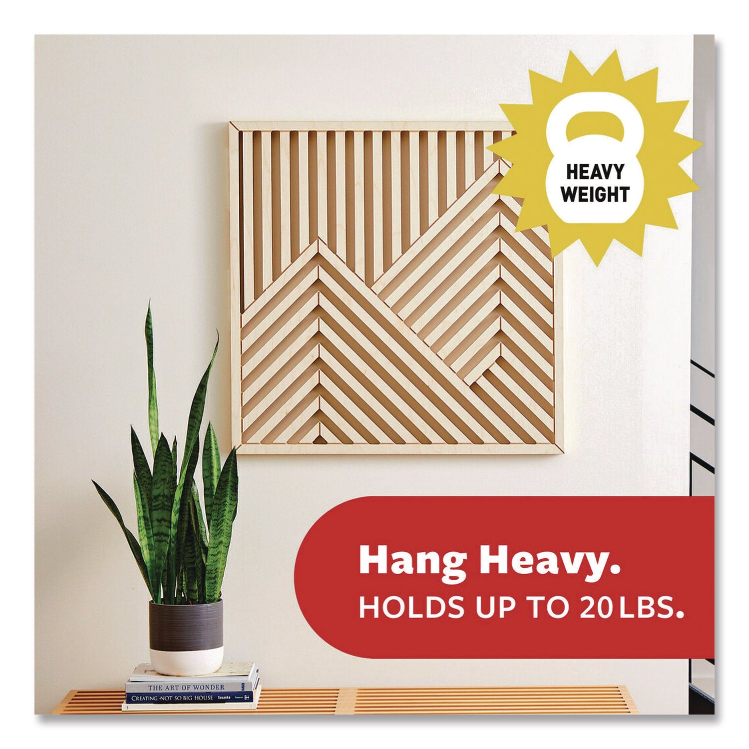 Command™ Picture Hanging Strips, X-Large, Removable, Holds up to 20 lbs per 4 Strips, Black, 8 Pairs/Pack