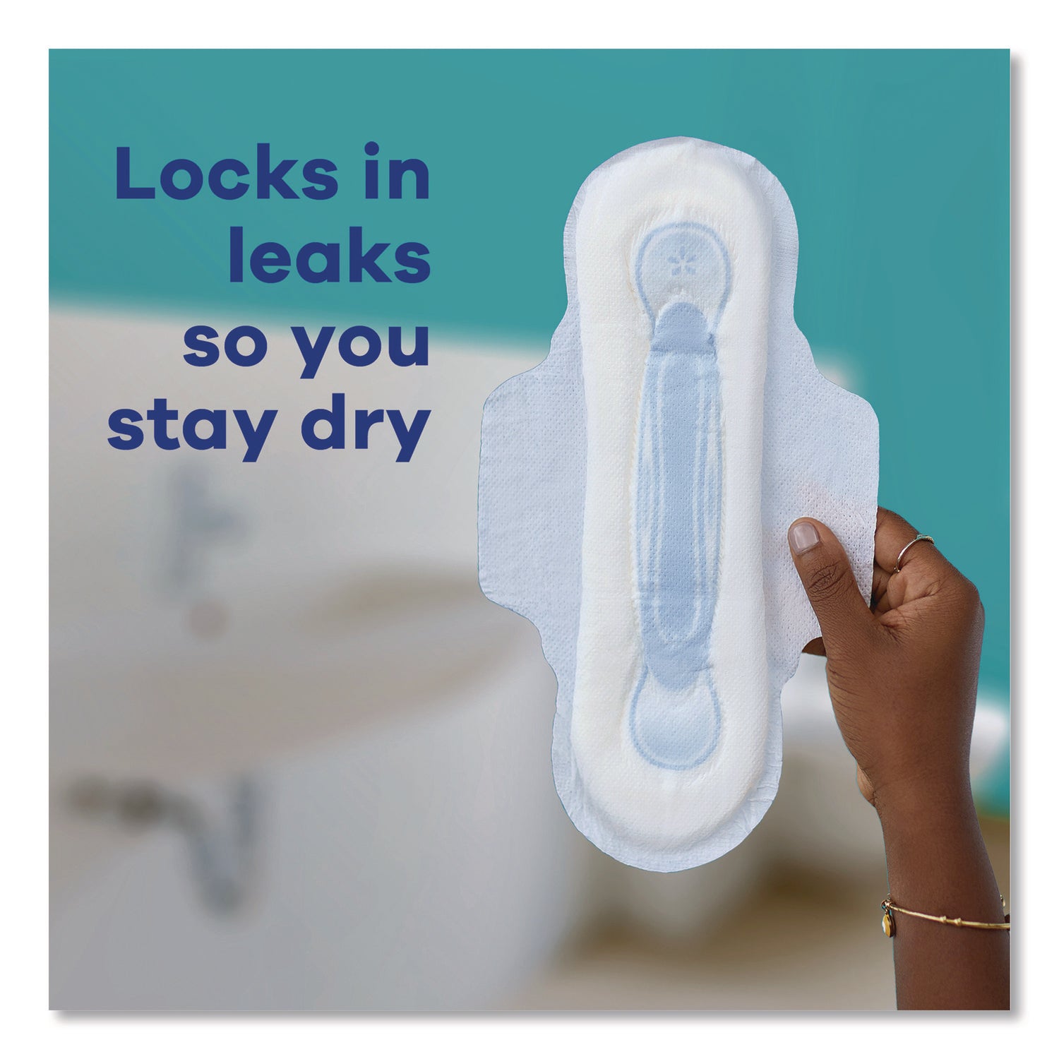 Always® Maxi Long Super Daytime Pad with Wings, Size 2, Super Absorbency, 18/Pack, 8 Packs/Carton