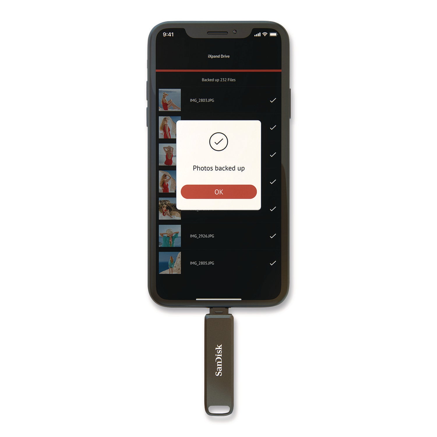 SanDisk® Dual Phone USB 3.2 Type-C/Lightning Flash Drive, 128 GB, Black