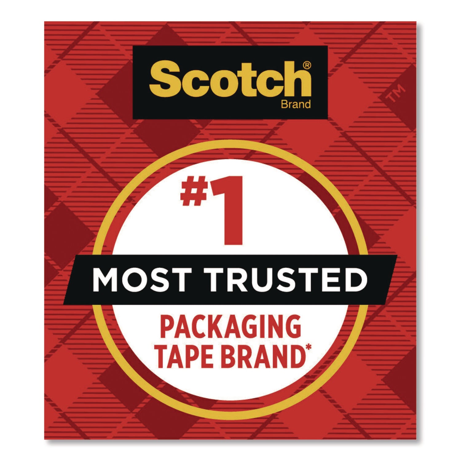 Scotch® 3850 Heavy-Duty Packaging Tape, 3" Core, 1.88" x 43.7 yd, Clear, 6/Pack