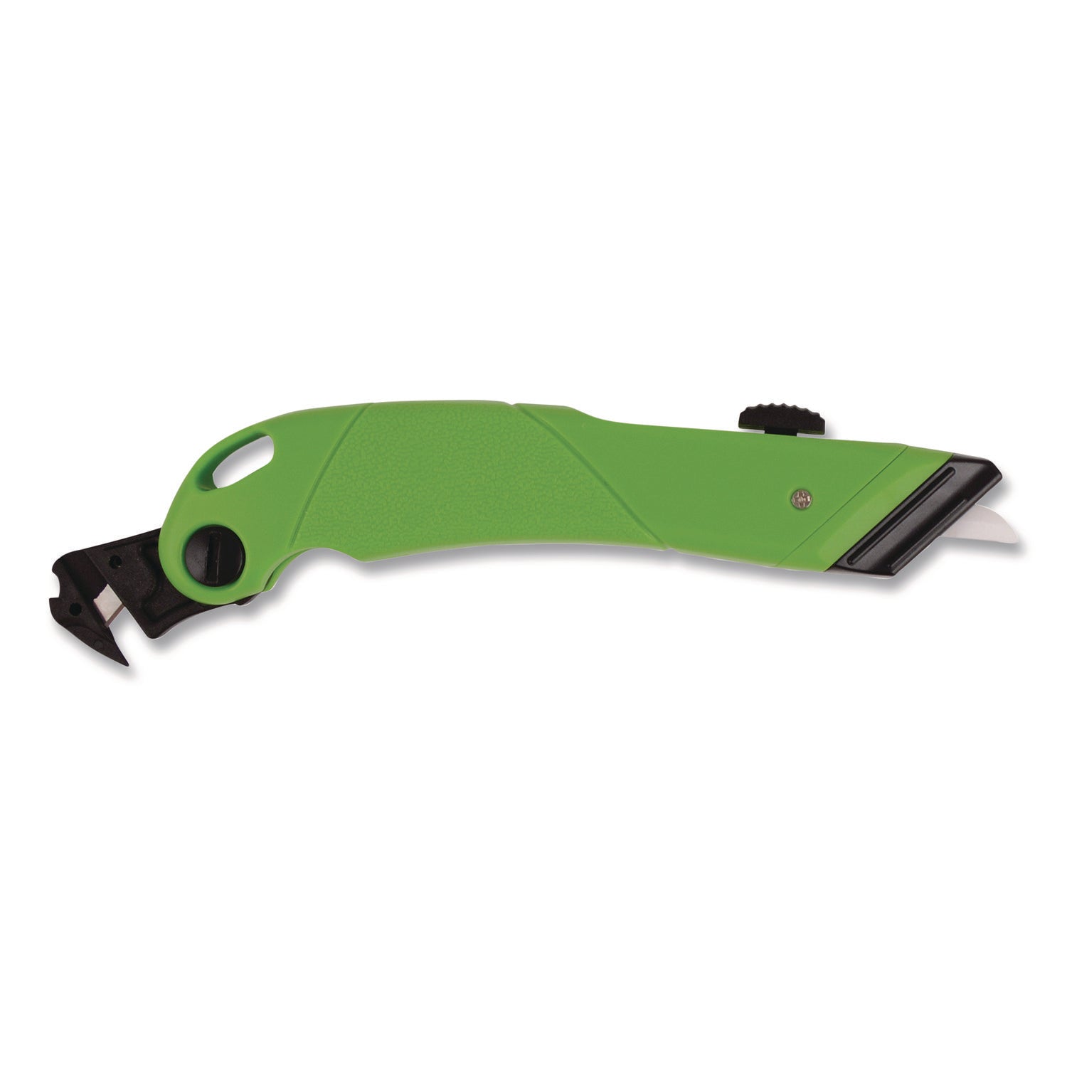 Westcott® Ceramic Safety Cutter with Fold-Out Film Cutter, Plastic Handle, Green