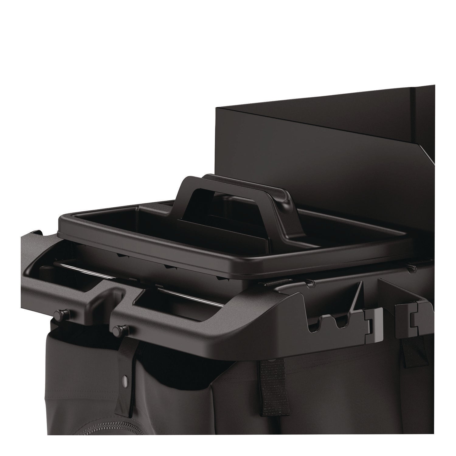 Suncast Commercial® Toilet Brush Caddy Kit, 8" Handle, Black