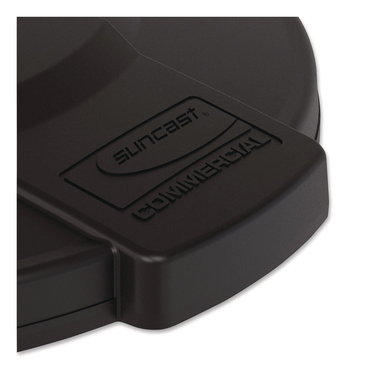 Suncast Commercial® Utility Trash Can Lid for 44 gal Trash Can, 24.88" Diameter x 3", Black