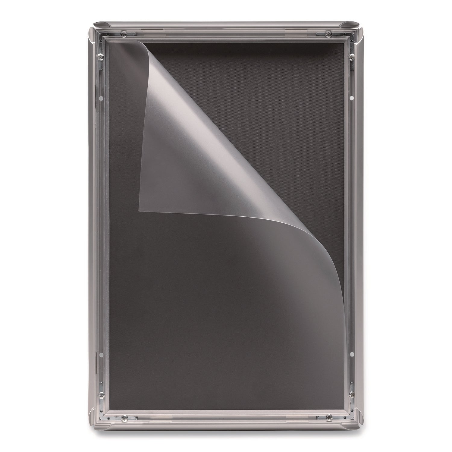 Excello Global Products® Poster Holder, Aluminum, 11 x 17, Silver