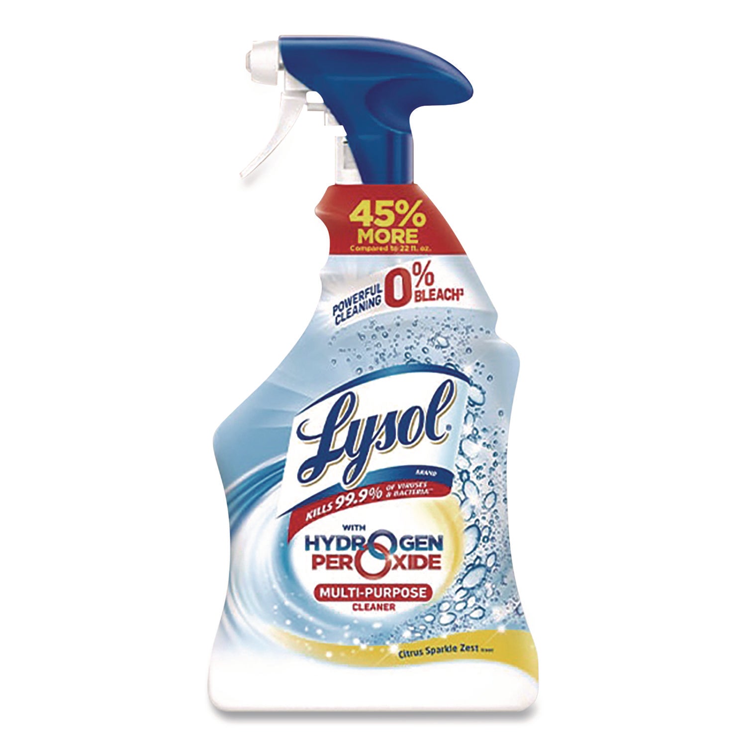 LYSOL® Brand Multi-Purpose Cleaner with Hydrogen Peroxide, Citrus Sparkle Zest Scent, 32 oz Trigger Spray Bottle