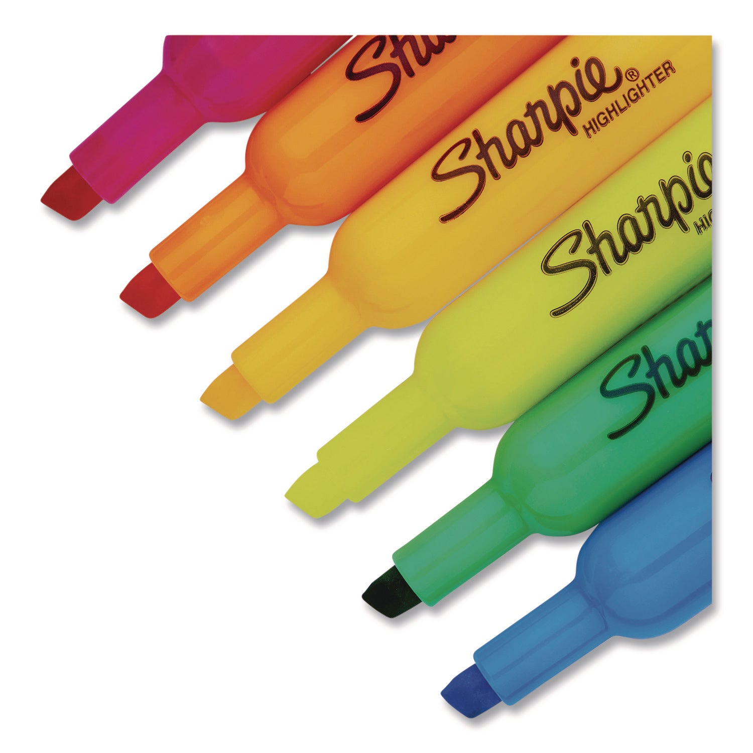 Sharpie® Smear Guard Tank Highlighters, Assorted Ink, Chisel Tip, Assorted Barrel, 20/Pack