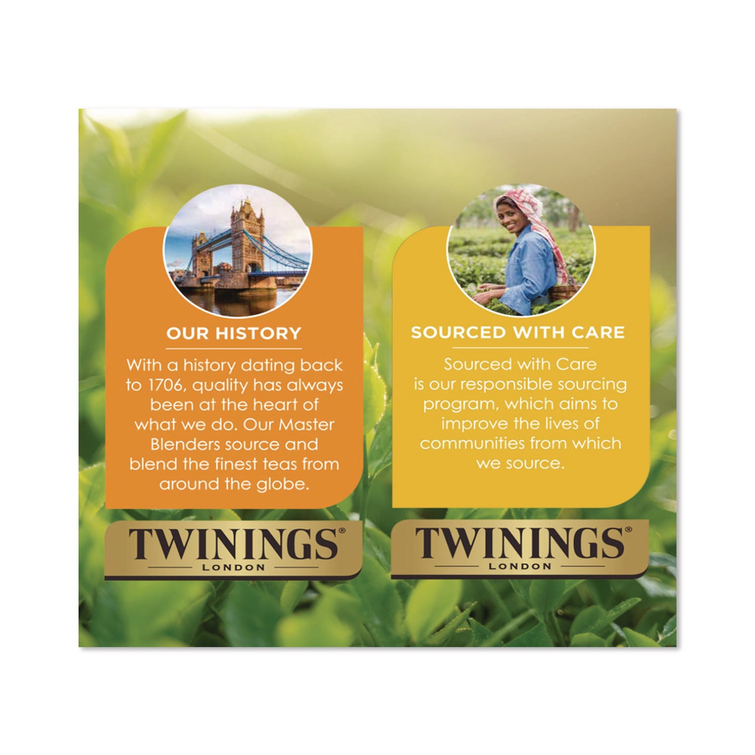 TWININGS® Black Tea Variety Pack, Assorted Flavors, 20/Box