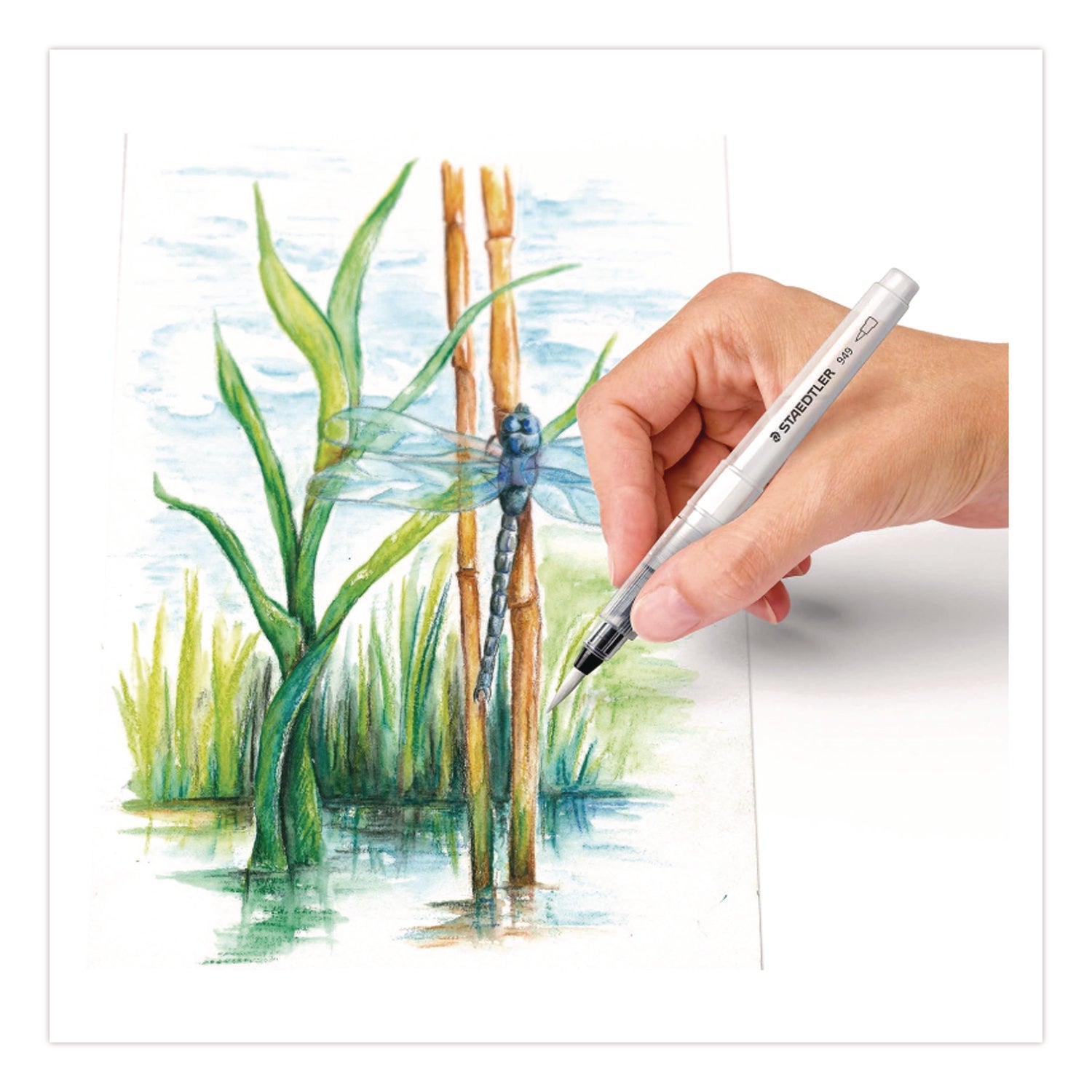 Staedtler® Classic Water Brush, Nylon/Polyester Blend, Round