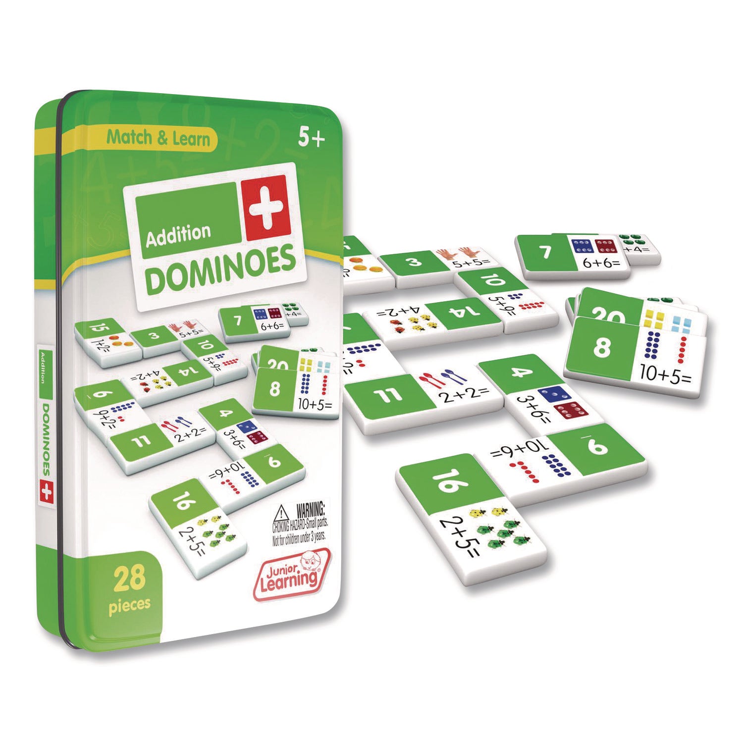 Junior Learning Inc® Addition Dominoes, Ages 5 to 10