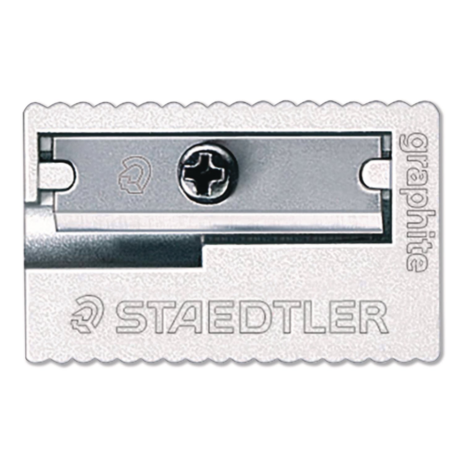Staedtler® Handheld Manual Pencil Sharpener, 2.95 x 4.72 x 0.79, Gray/Silver, 4/Pack