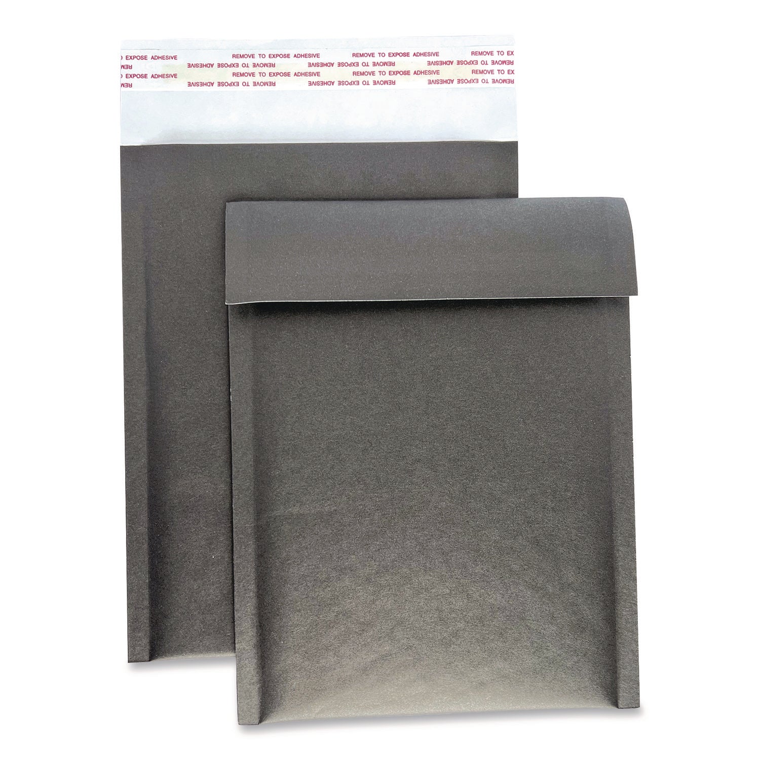 Happy Mail Self-Sealing Bubble Mailer, 6 x 9, Black, 12/Pack