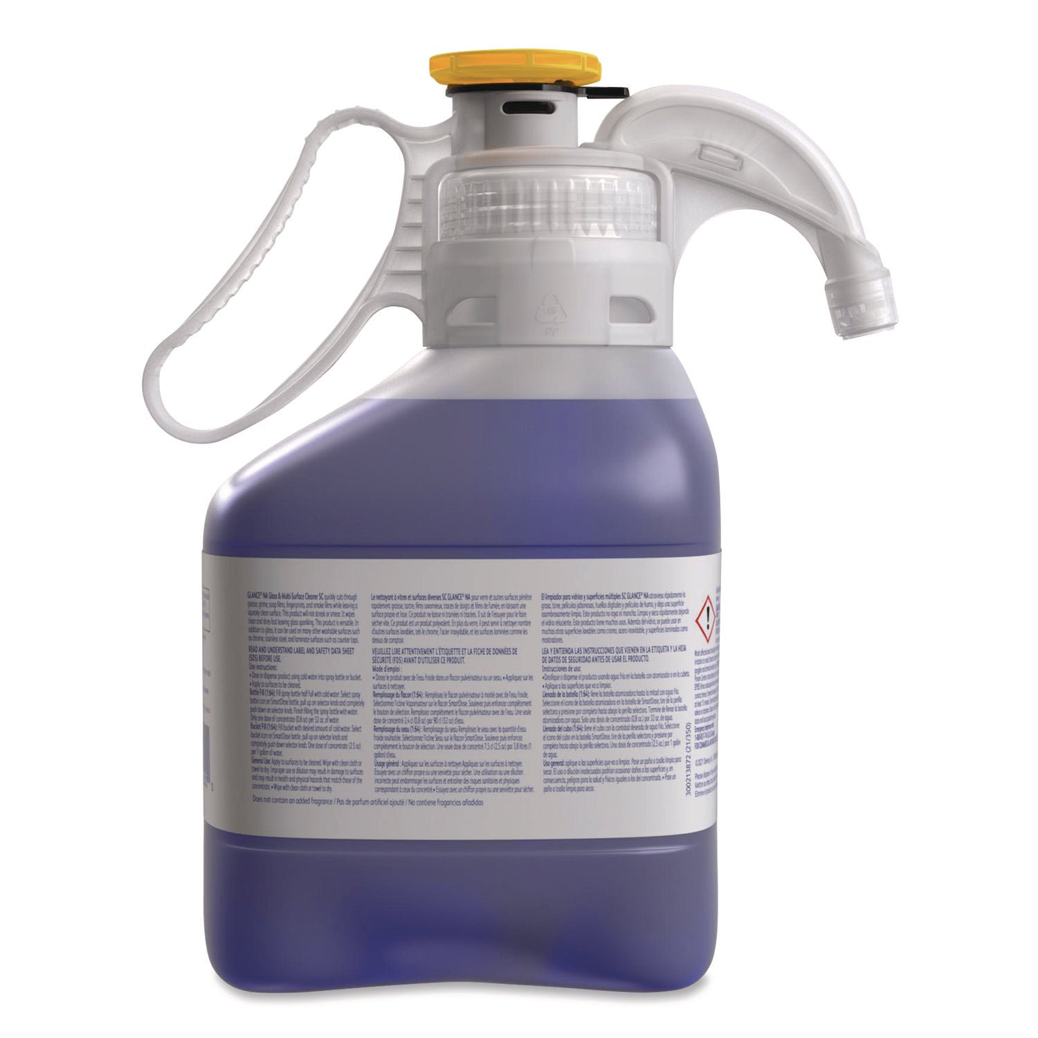 Diversey™ Glance NA Glass and Multi-Surface Cleaner SC, 1.4 L, SmartDose, 2/Carton