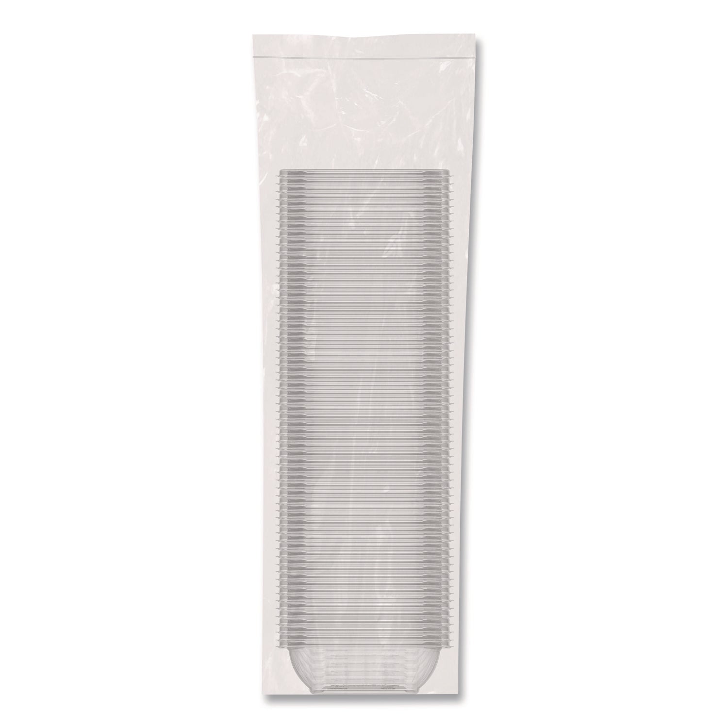 Dart® Square Plastic Bowls, 8 oz, 8.5 x 8.5 x 1.51, Clear, Plastic, 63 Bowls/Sleeve, 8 Sleeves/Carton