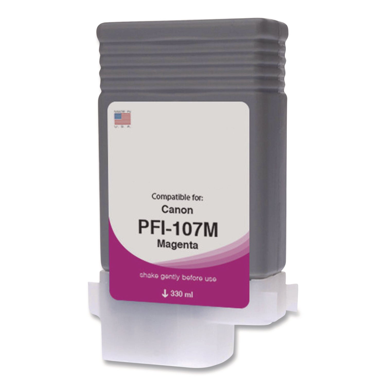 Innovera® Compatible Magenta Ink, Replacement for PFI-107 (6707B001AA), 130 mL