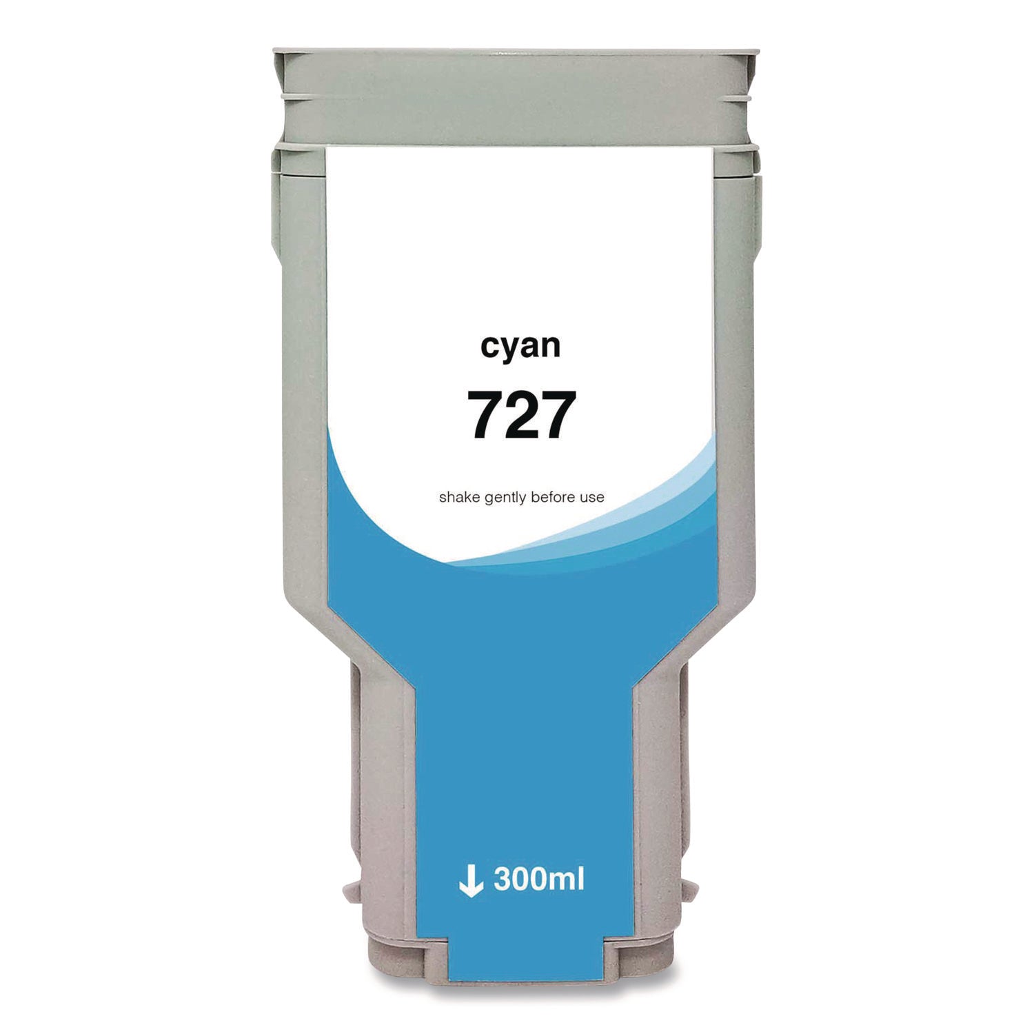 Innovera® Compatible Cyan High-Yield Ink, Replacement for 727XL (F9J76A), 300 mL