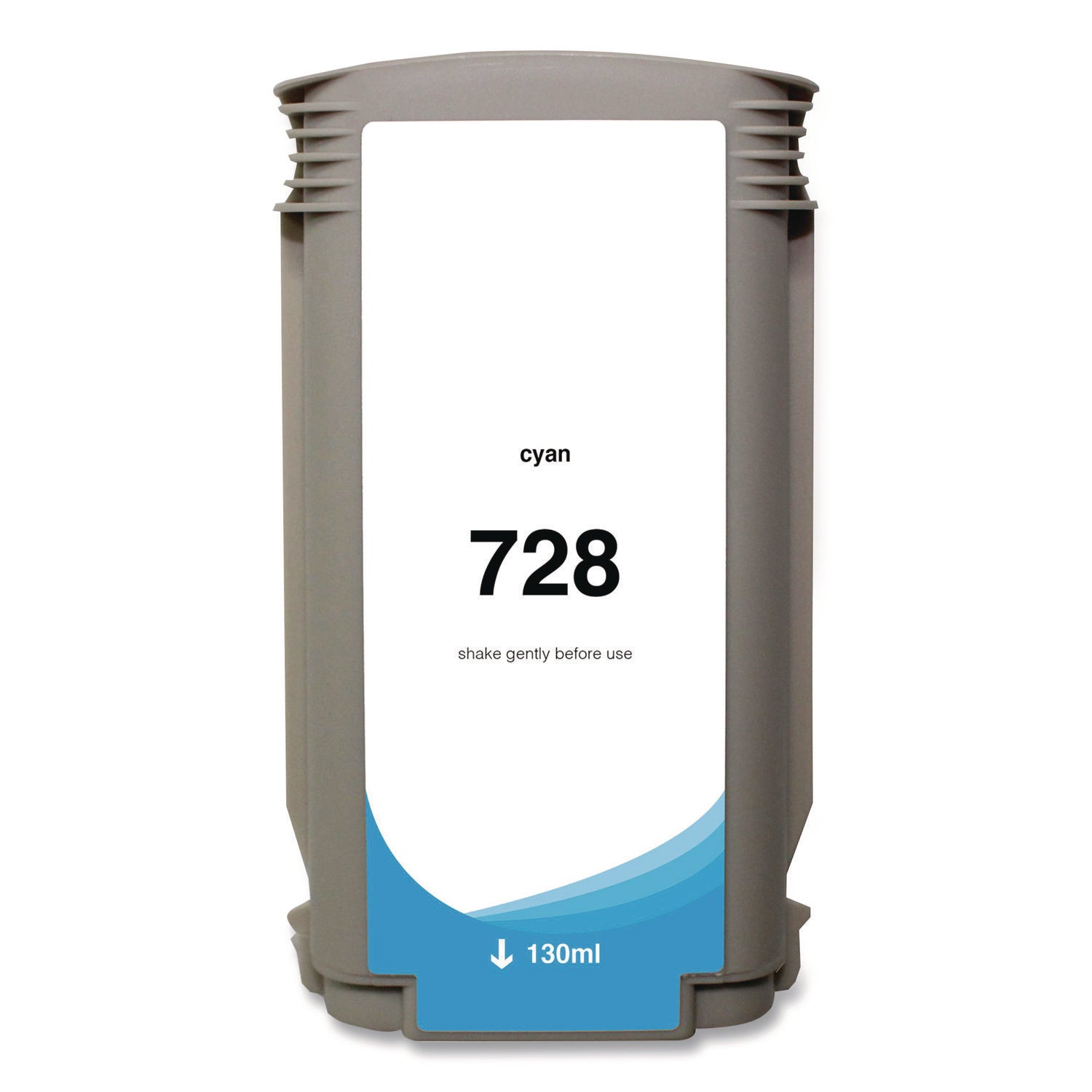 Innovera® Compatible Cyan Ink, Replacement for 728 (F9J67A), 130 mL