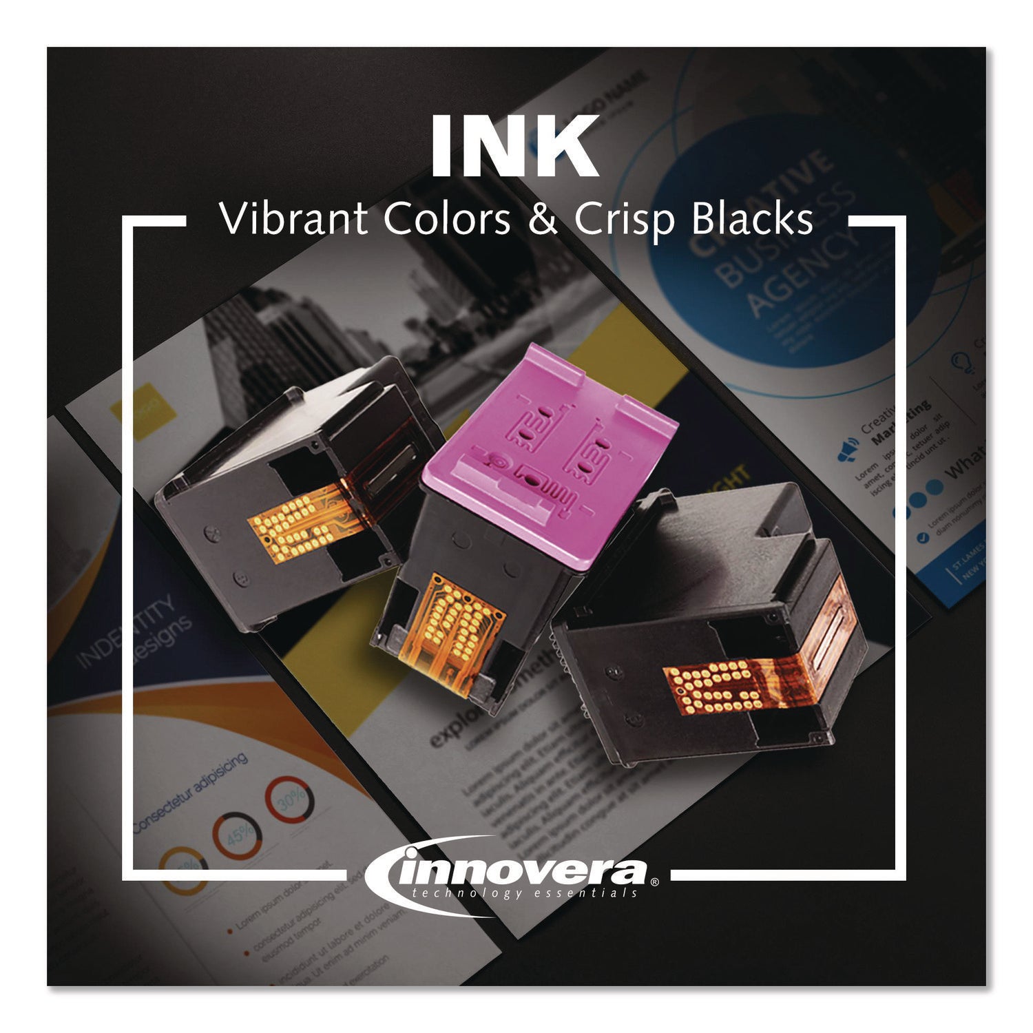 Innovera® Remanufactured Light Magenta High-Yield Ink, Replacement for 91 (C9471A) 775 mL