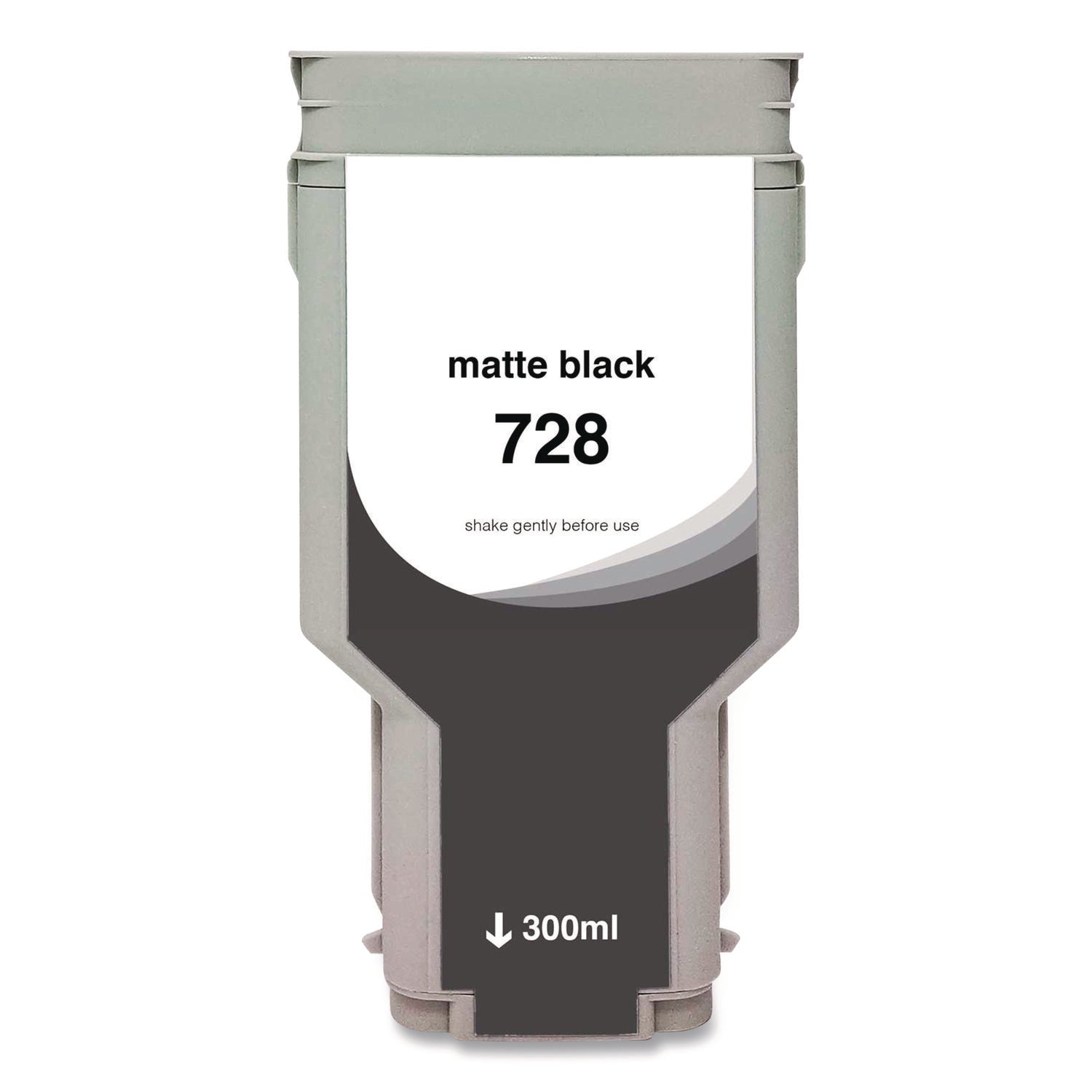Innovera® Compatible Matte Black Ink, Replacement for 728 (F9J68A), 300 mL
