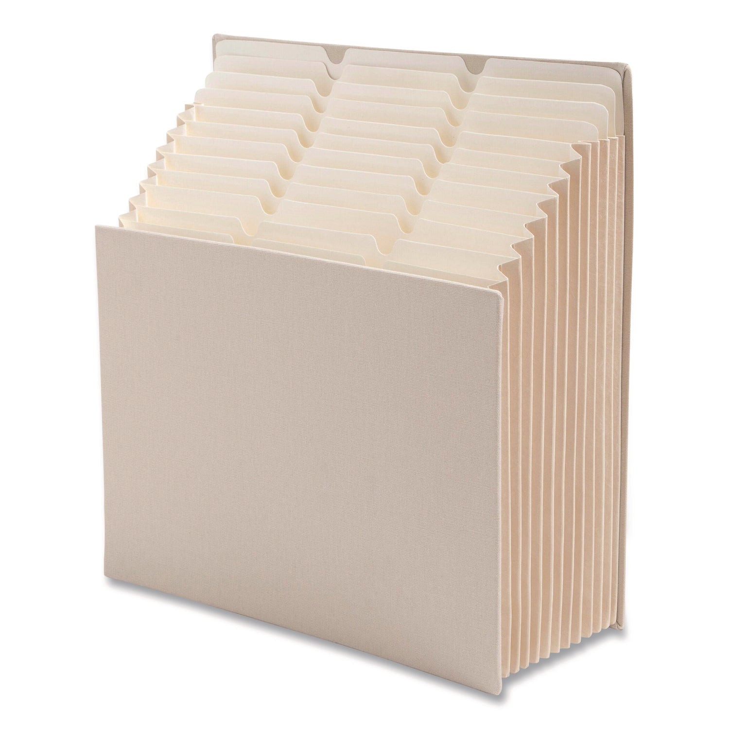 Smead Stadium File, 10.5" Expansion, 12 Sections, 1/3-Cut Tabs, Letter Size, Beige